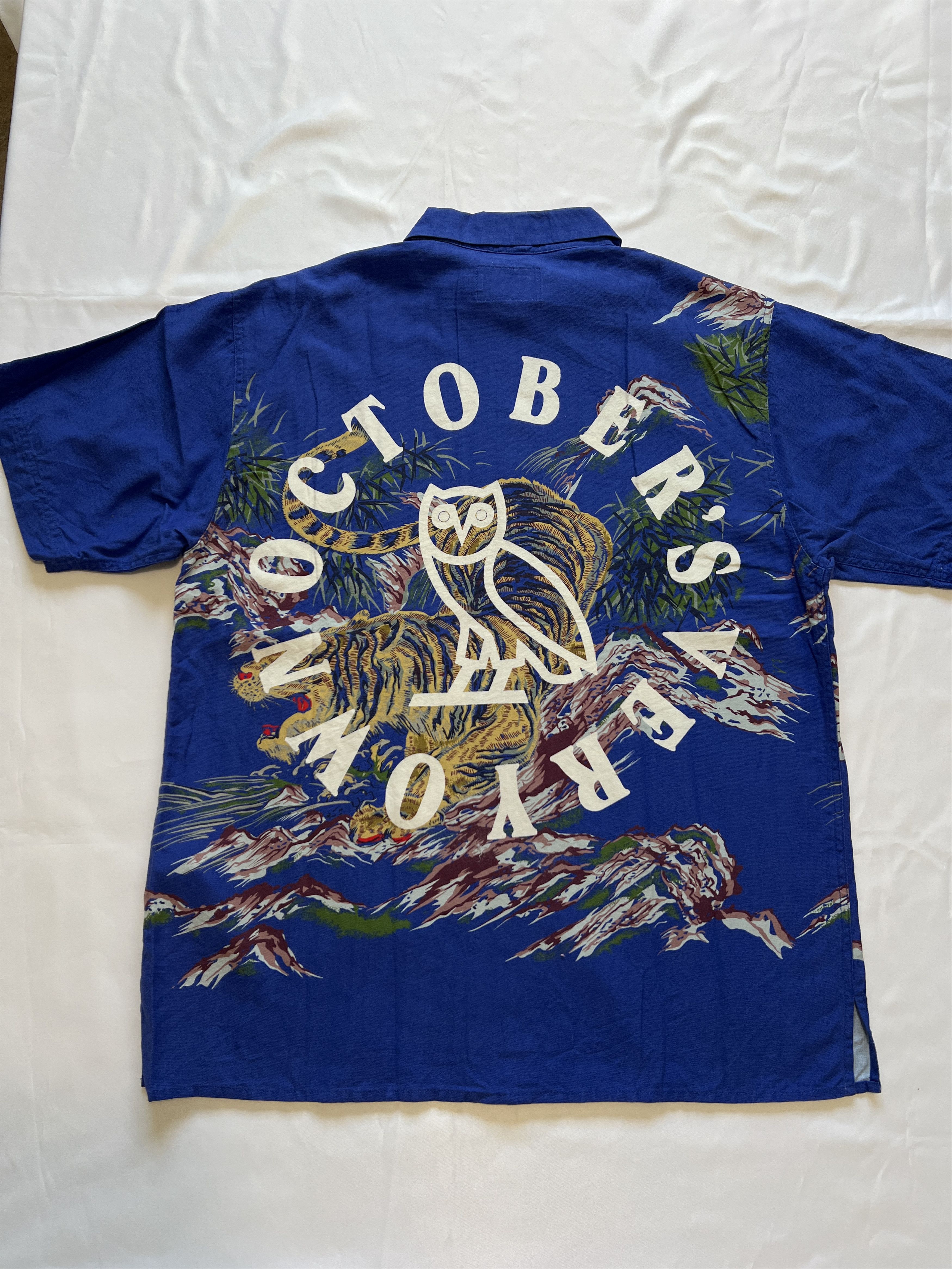 Drake OVO x Avanti Silk Shirt Blue Button Down Hawaiian Size US M / EU 48-50 / 2 - 1 Thumbnail