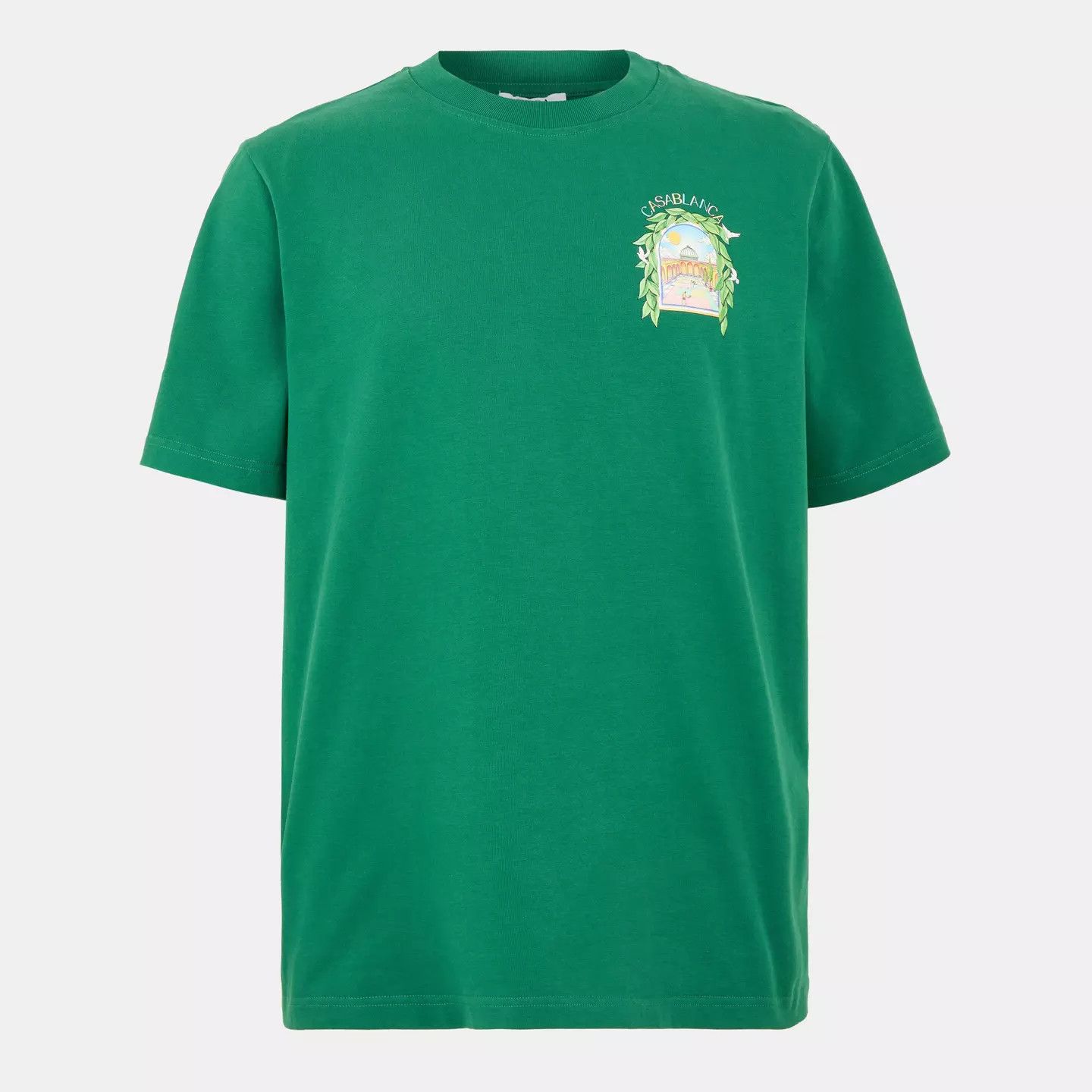 Casablanca o1g2r1mq0426 Graphic L'Arche Tennis Club T-Shirt in Green Size US XS / EU 42 / 0 - 1 Thumbnail