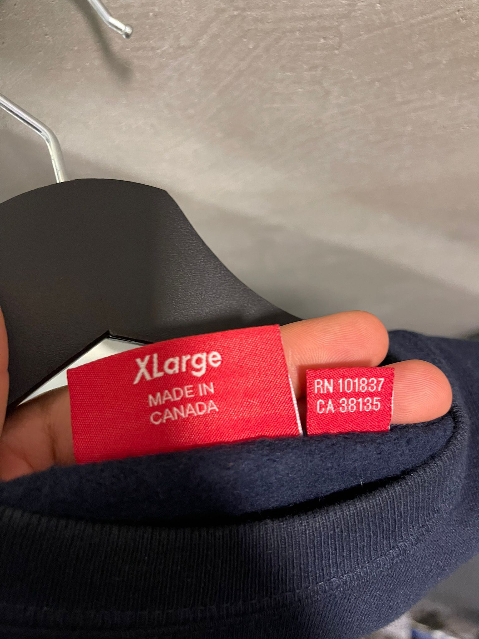 Supreme Supreme Crewneck Longsleeve Navy Size US XL / EU 56 / 4 - 7 Thumbnail