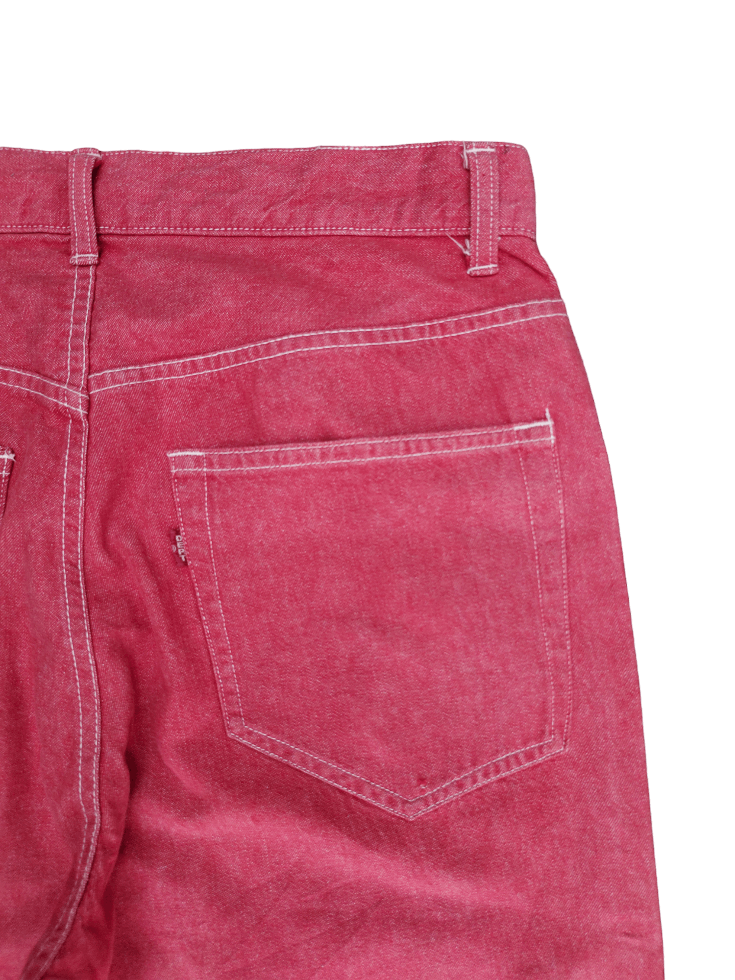 Number (N)ine × Undercover Baggy Jeans Dept Japan Red Denim Wide Leg IfSixWasNine Y2k Size US 30 / EU 46 - 12 Thumbnail