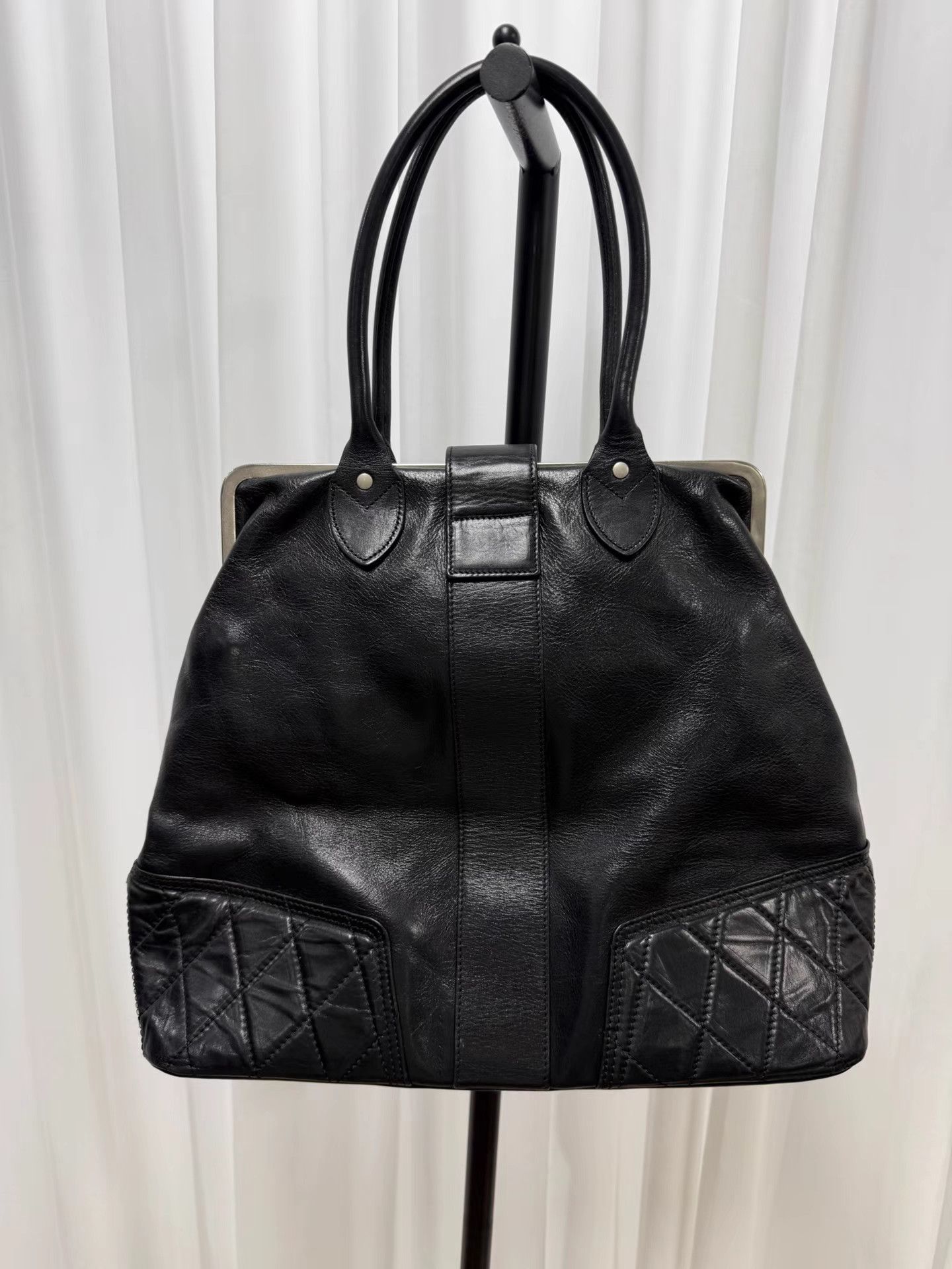 Junya Watanabe Junya Watanabe Biker Cowhide Gold-Tone Buckle Handbag K20 Size ONE SIZE - 5 Thumbnail
