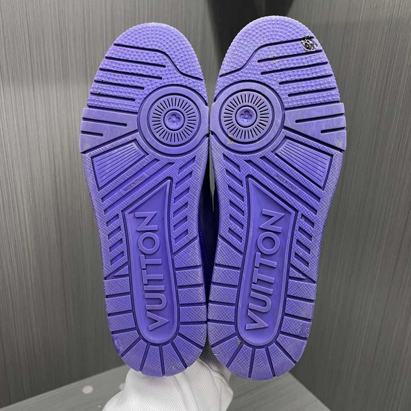 Louis Vuitton Louis Vuitton Trainer Purple Studded Sneaker (SS25 New) K15 Size US 9 / EU 42 - 6 Thumbnail