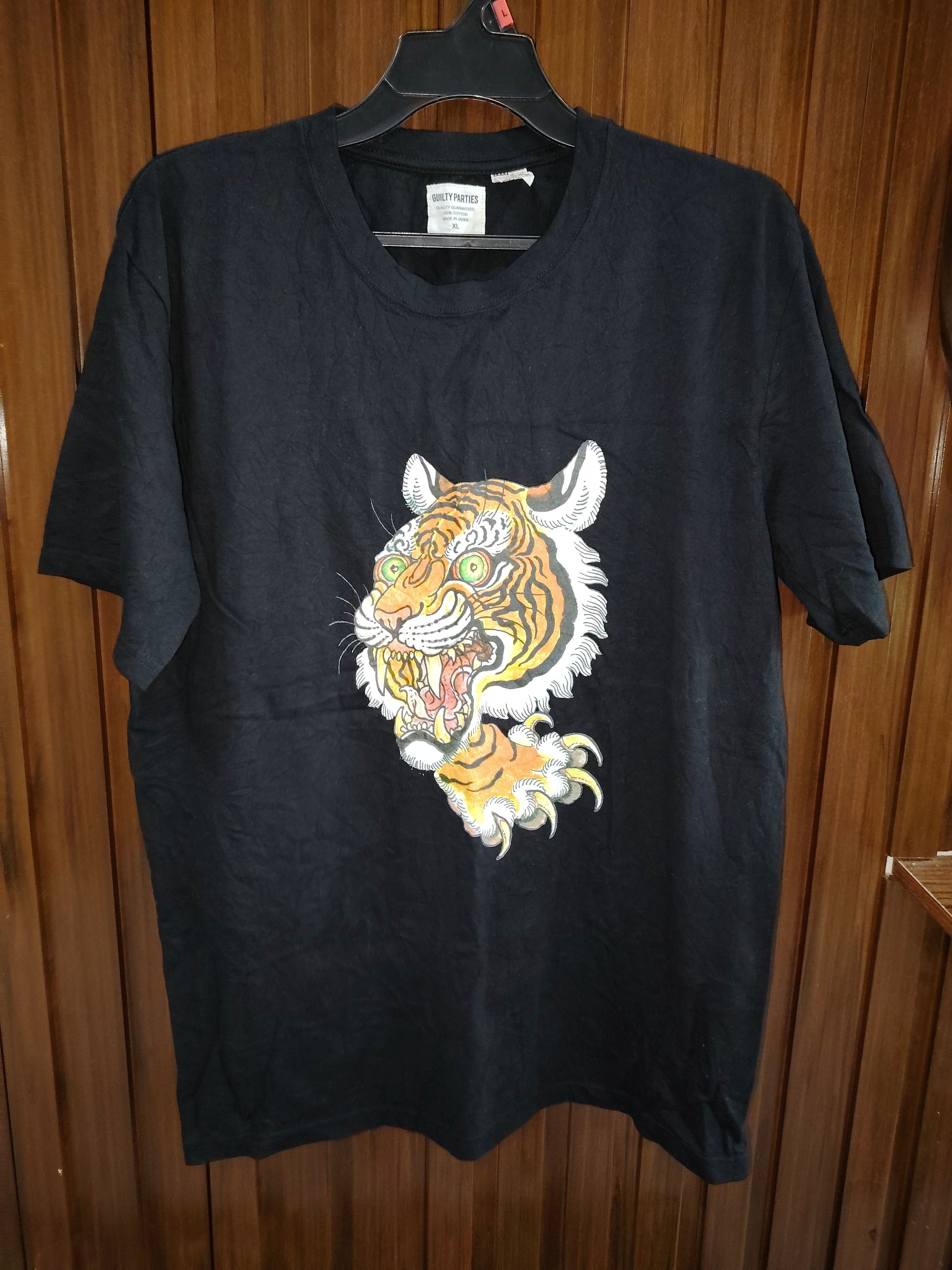 image of Tim Lehi Guilty Parties Tiger Tee in Black, Men's (Size XL)