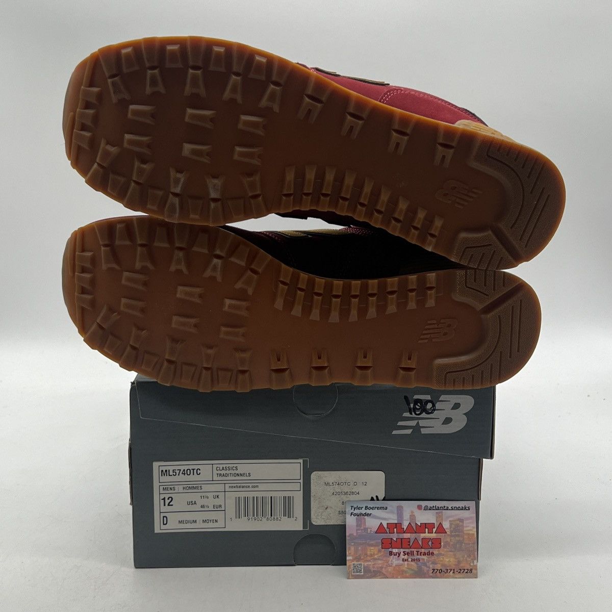 New Balance 574 outdoor pack burgundy Size US 12 / EU 45 - 7 Thumbnail