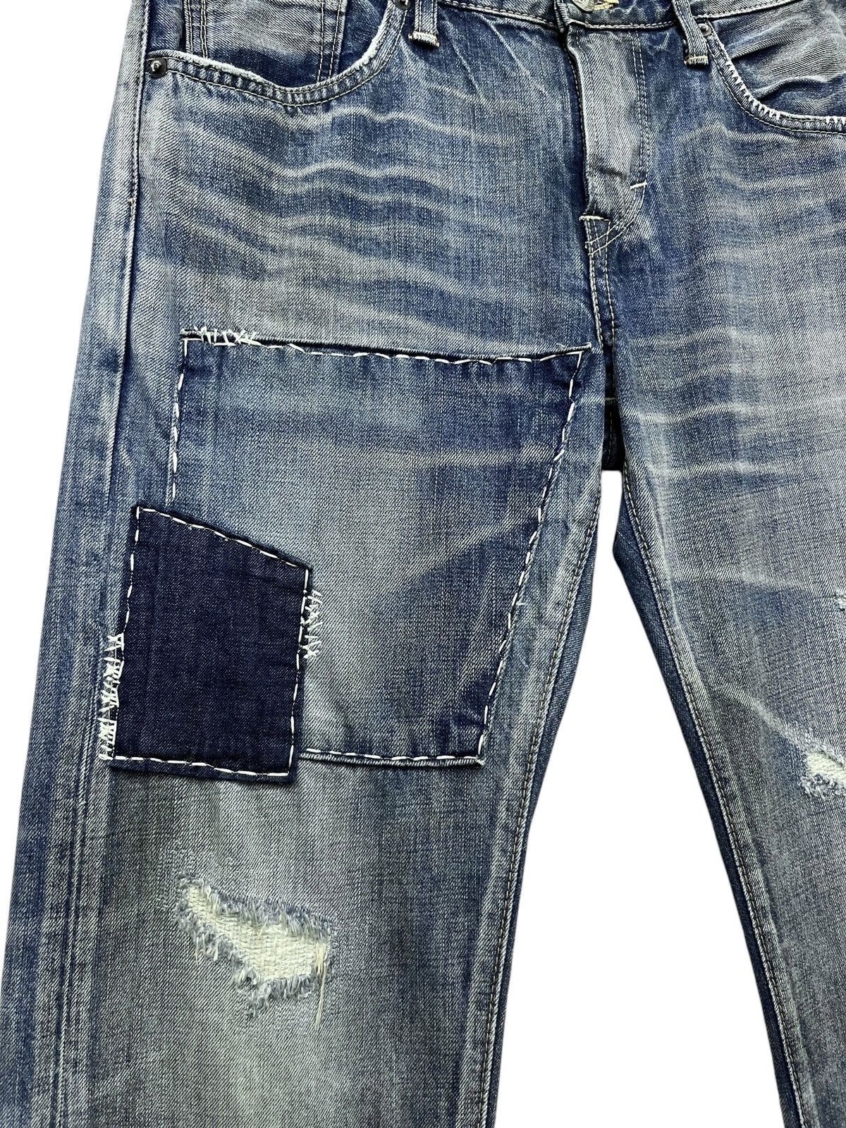 Edwin 🔥Vintage Grunge Mudwash Patchwork Ripped Denim Kurt Cobain Size US 31 - 3 Thumbnail