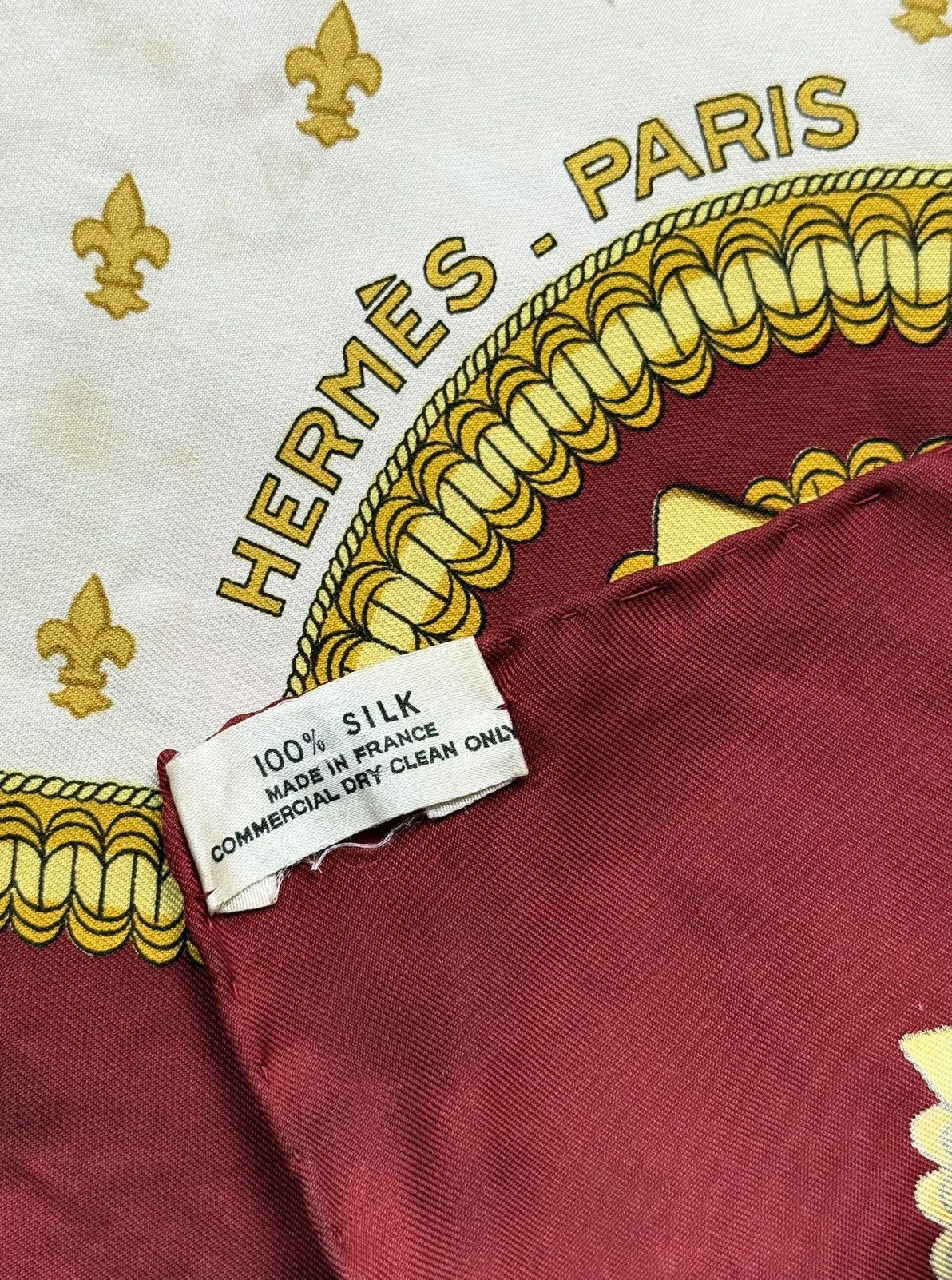 Hermes Vintage Hermes Silk Scarf Selles a Housse Carre 90 Rare 80s Size ONE SIZE - 6 Thumbnail