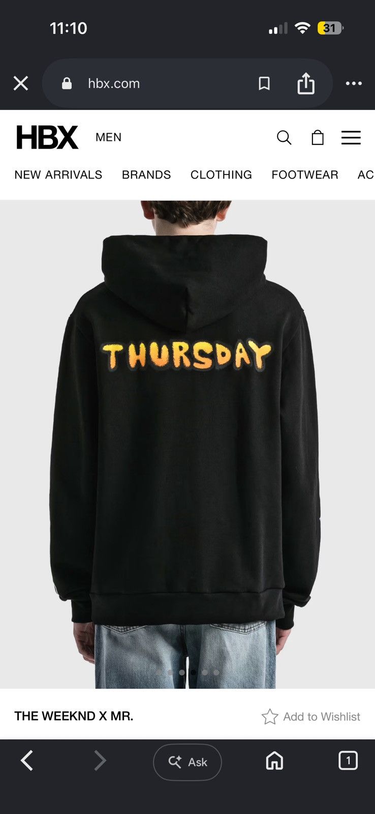 Other Weeknd x Mr. Collab hoodie Size US S / EU 44-46 / 1 - 7 Thumbnail