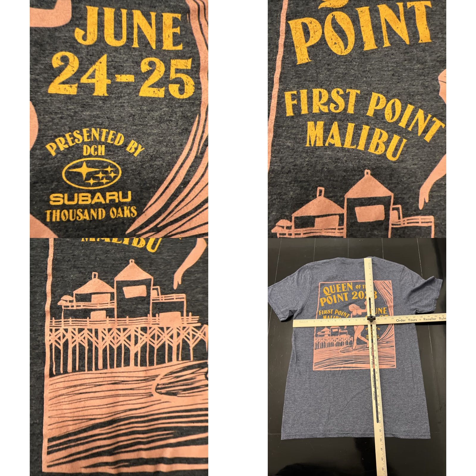 Vintage VINTAGE Queen Of The Point Surfing Contest Malibu Surfrider Women's Large Shirt Gidget Size L / US 10 / IT 46 - 8 Thumbnail