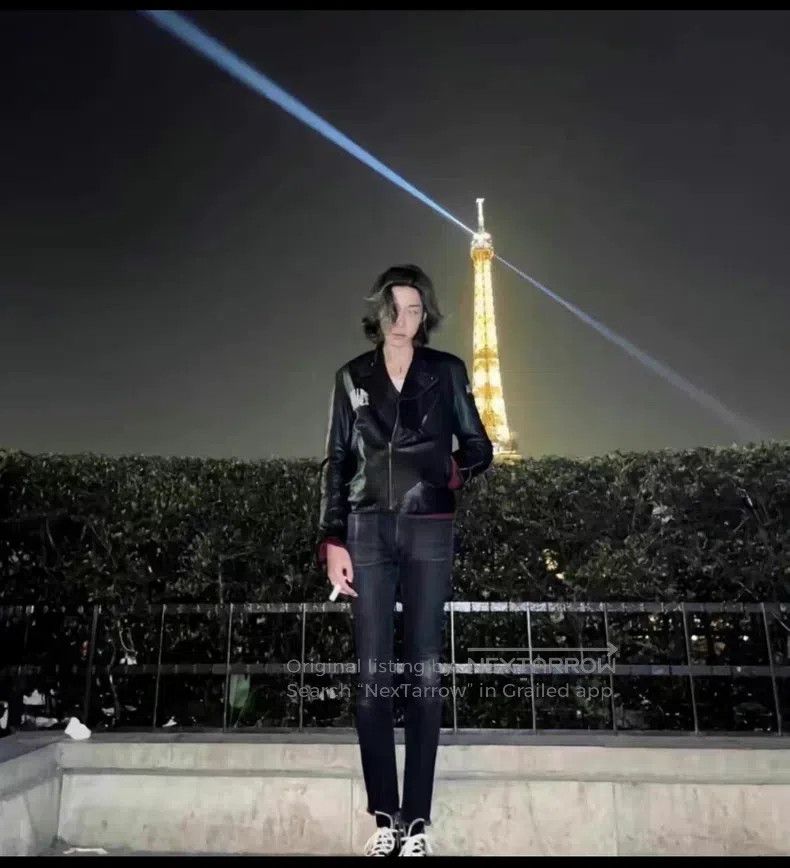Saint Laurent Paris Saint Laurent Paris Vintage Black Scratch Jeans Size US 29 - 7 Thumbnail