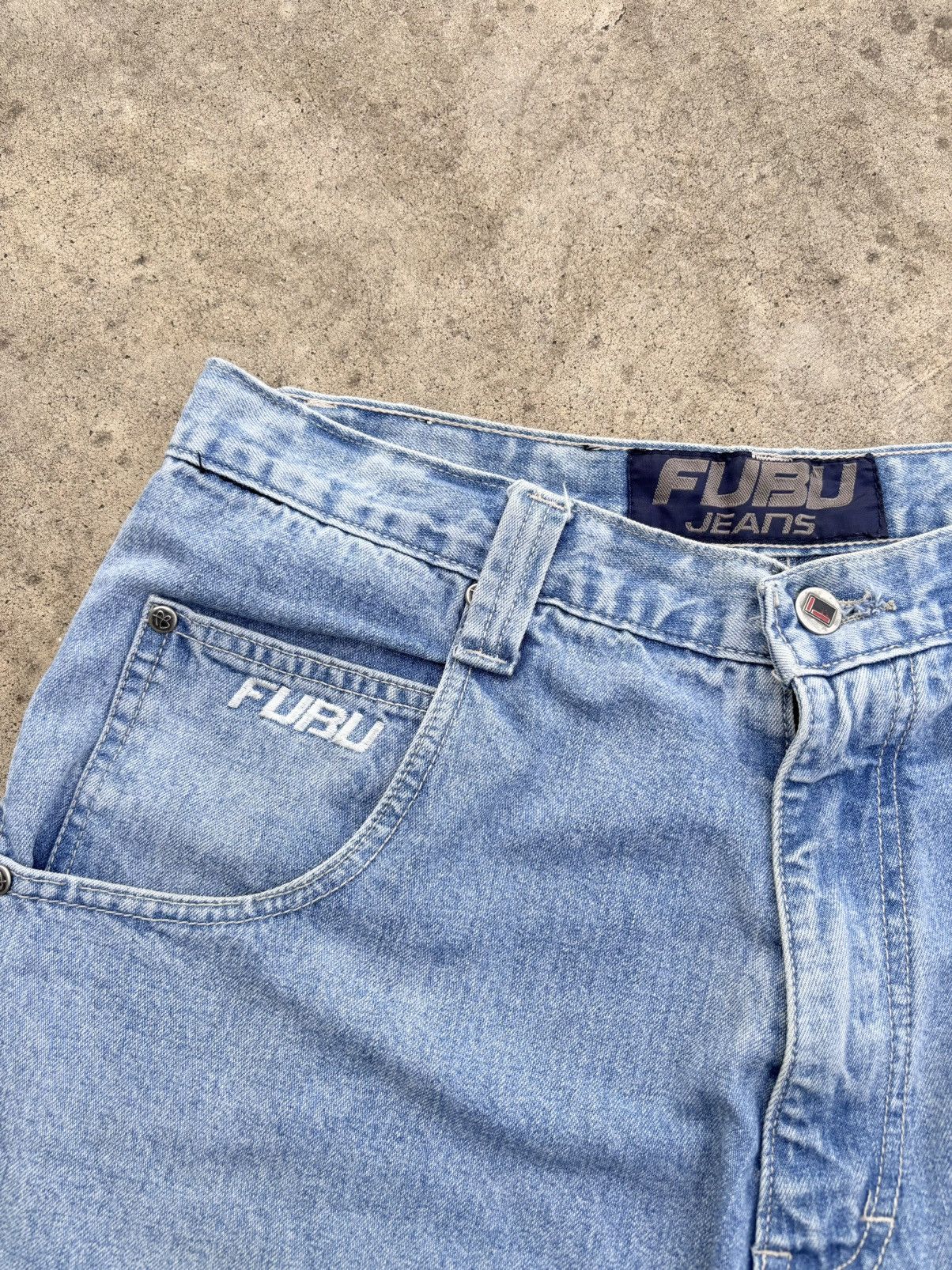 Fubu FUBU Short Jeans Big Bag (Jnco Style) Size US 32 / EU 48 - 9 Thumbnail