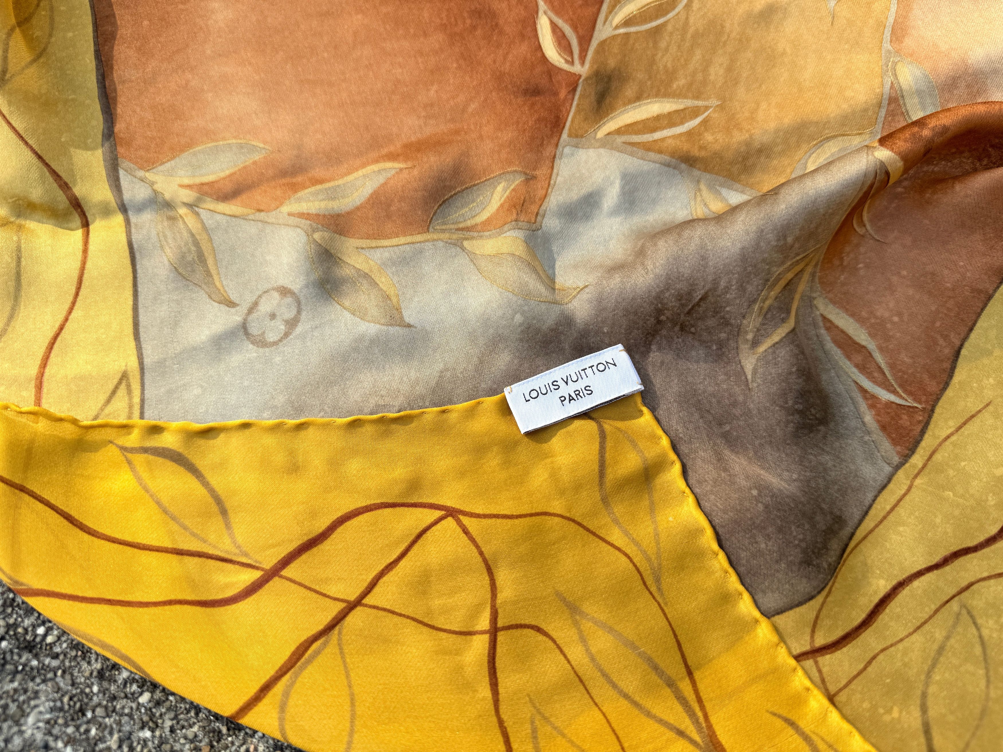 Louis Vuitton Louis Vuitton Monogram Airplane Print Silk Scarf Size ONE SIZE - 4 Thumbnail
