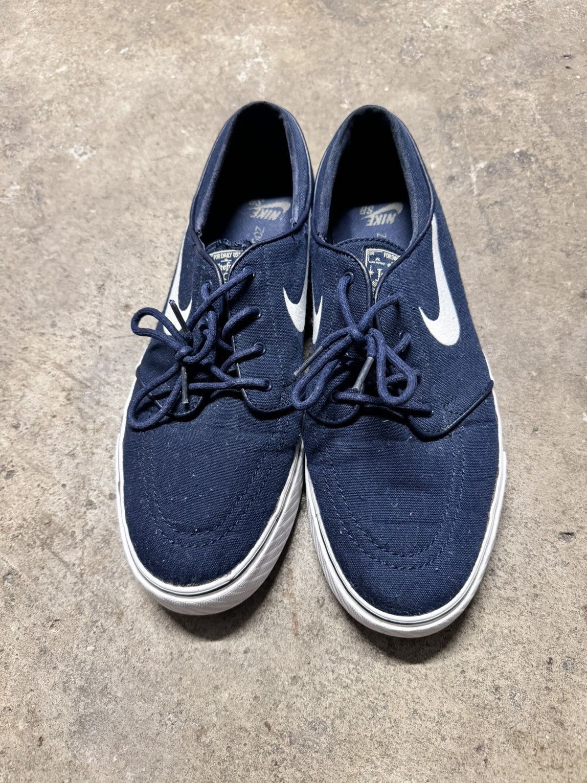 Nike × Nike SB Nike Zoom SB Stefan Janoski Canvas Navy Blue 2013 Size US 11 / EU 44 - 2 Thumbnail