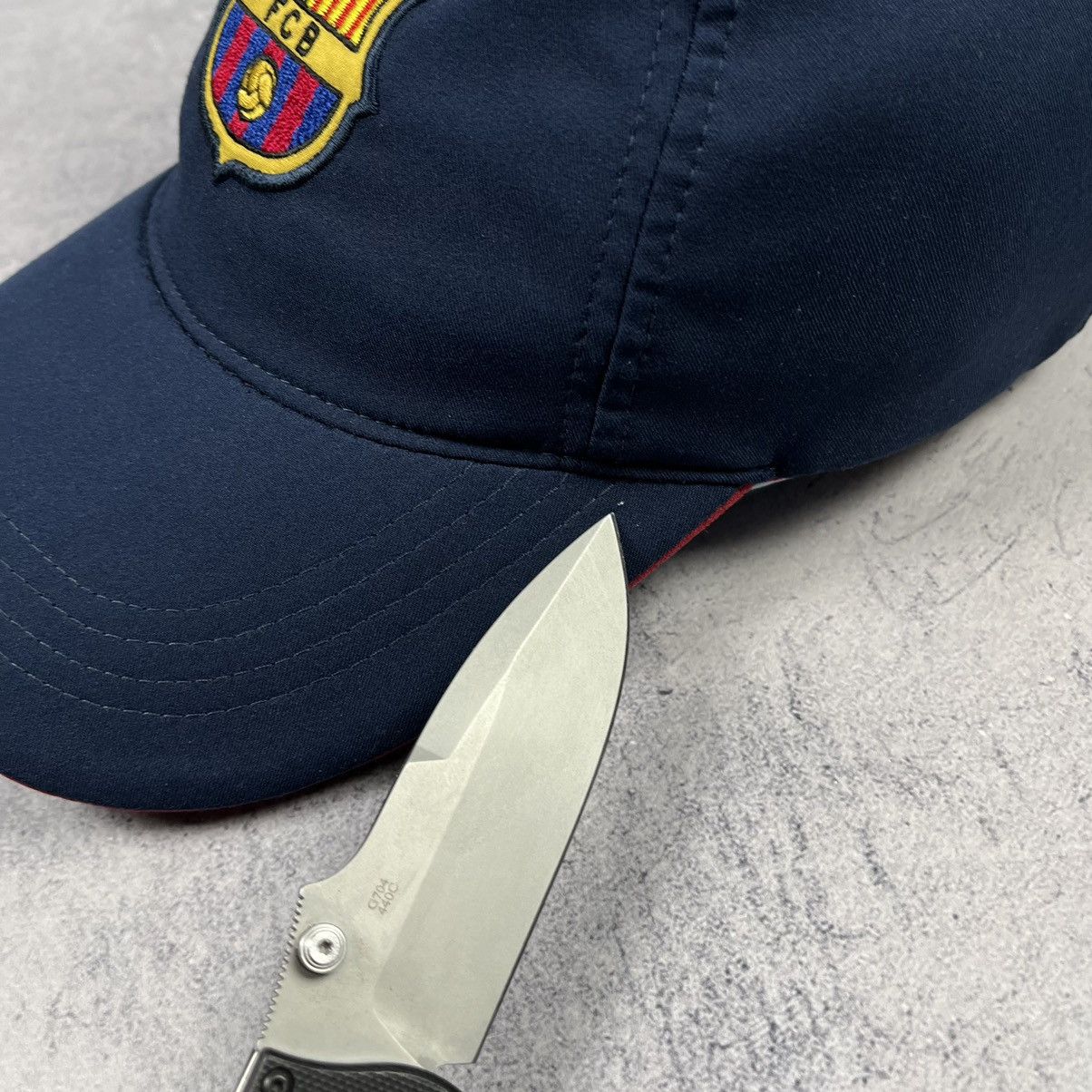 Nike × Vintage Vintage Nike F.C. Barcelona centre logo swoosh cap 90’s Size ONE SIZE - 11 Thumbnail