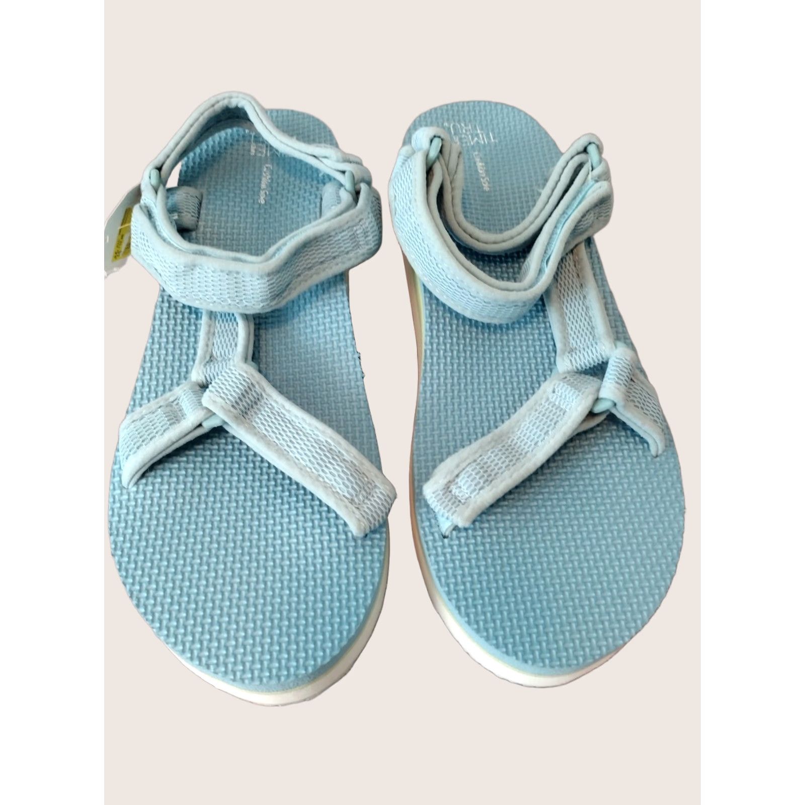 Vintage Time And Tru Platform Nature Sandal Women's Sandal Blue 11 Platform Adjustable Strap Comfort Cushioned Footbed Casual Travel Sports Size US 11 / IT 41 - 1 Thumbnail