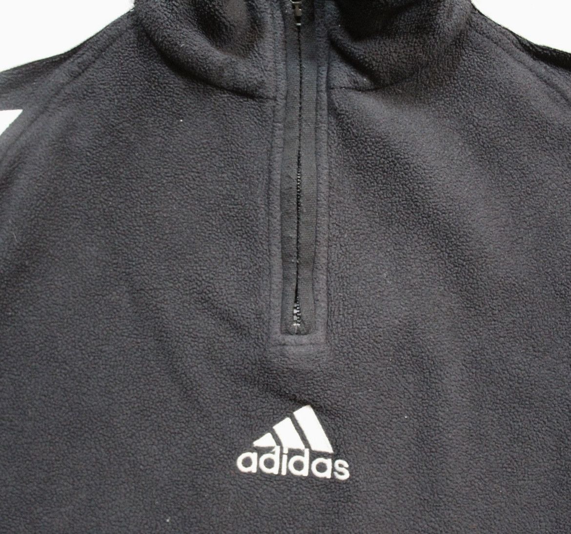 Adidas Adidas Vintage Quarter Zip Black Pullover Fleece Size US L / EU 52-54 / 3 - 2 Thumbnail