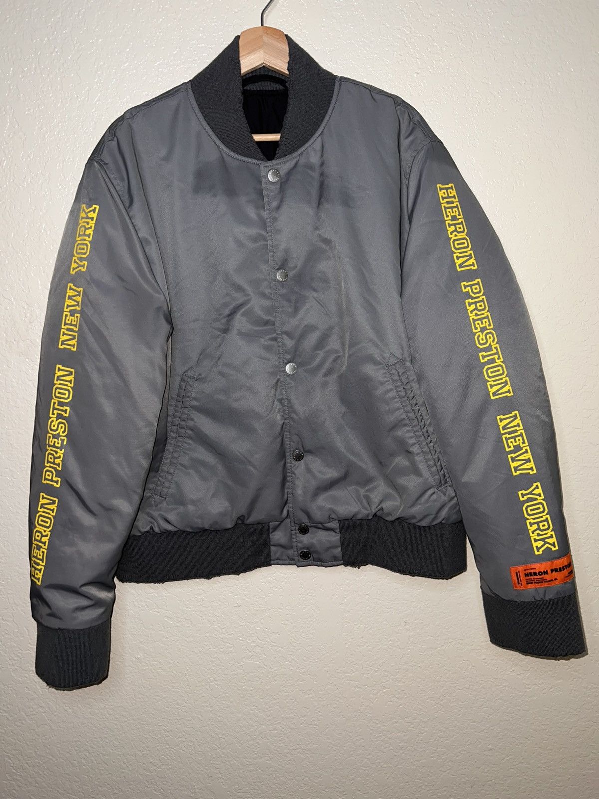 Heron Preston Heron Preston HP Sponsor Nylon Varsity Jacket Size Large Size US L / EU 52-54 / 3 - 6 Thumbnail