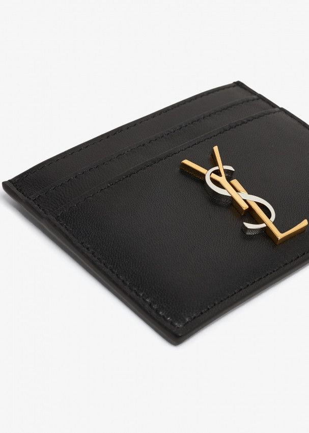 Saint Laurent Paris o1b1hav110225 370778 Size: OS / Cassandre Card Case Black Size ONE SIZE - 2 Thumbnail