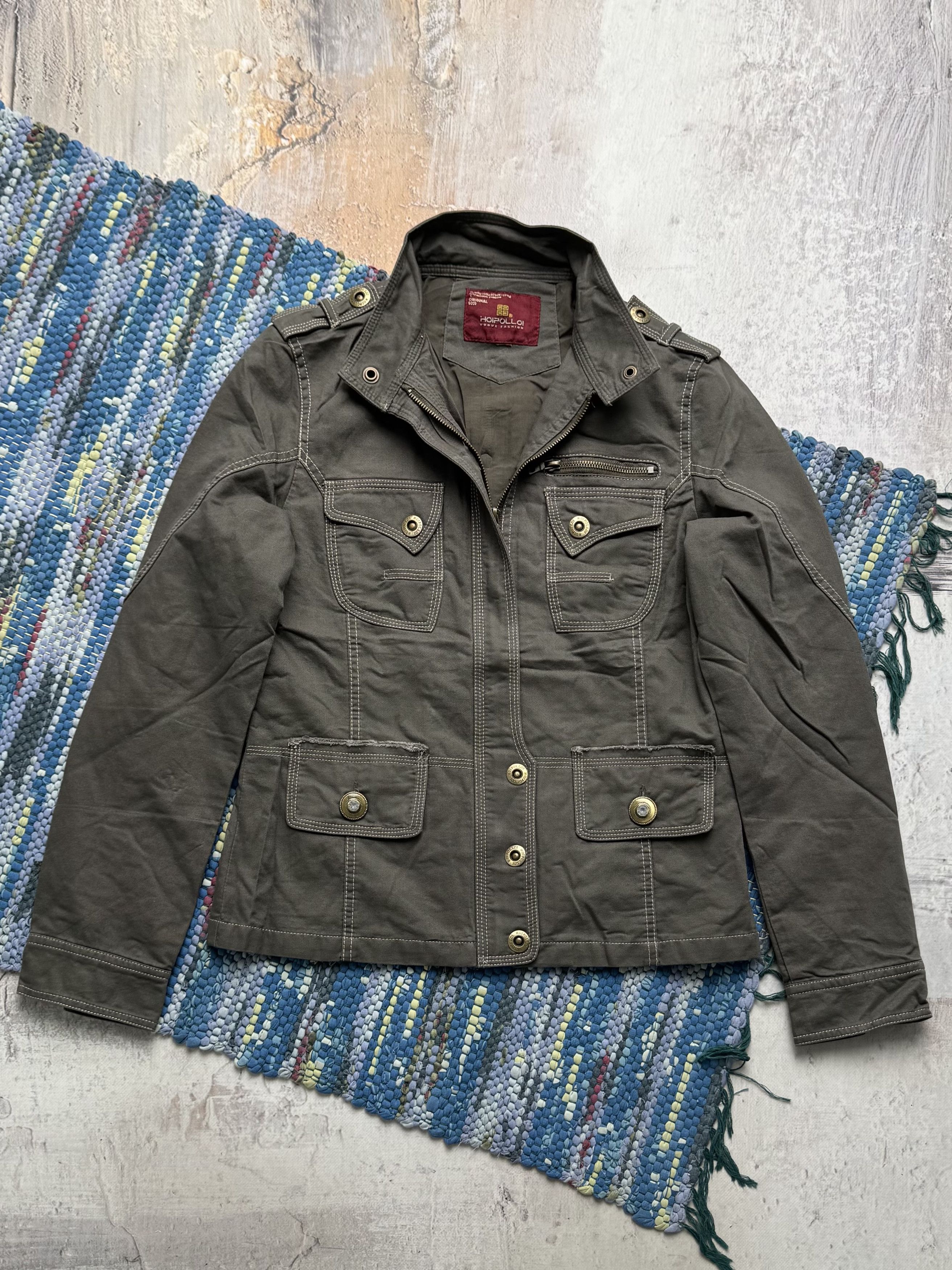 Vintage Vintage Utility Jacket Military Button Casual Coat Size S / US 4 / IT 40 - 1 Thumbnail
