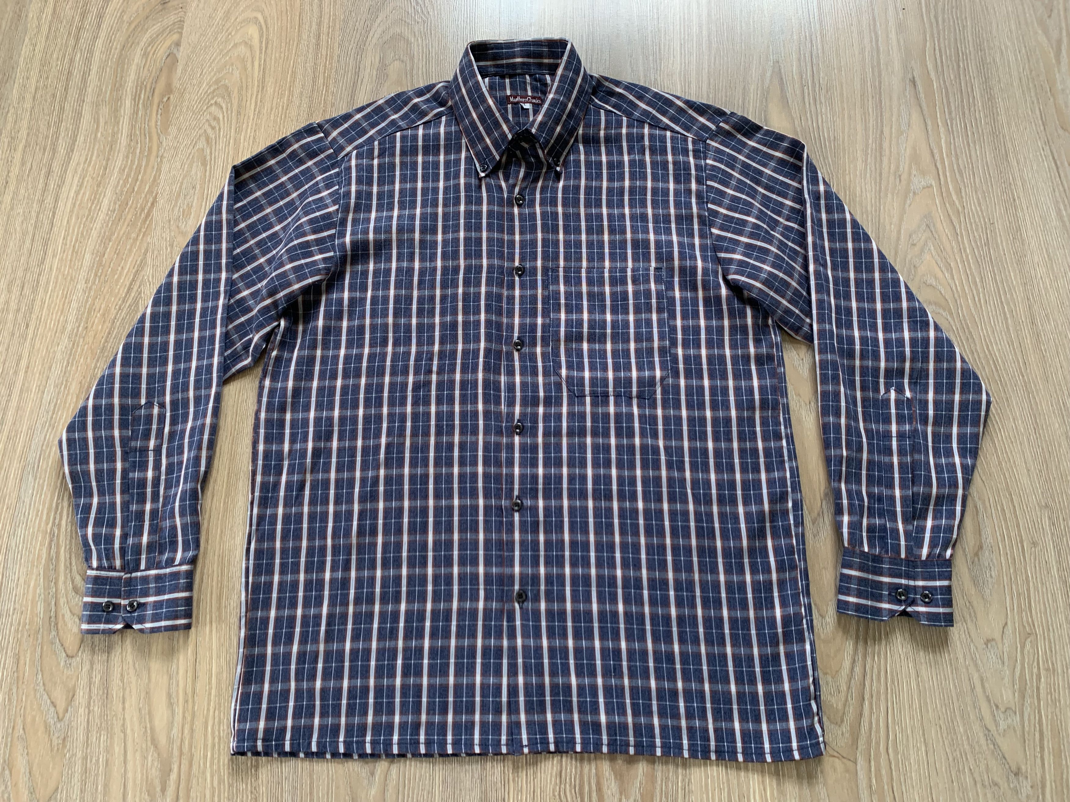 Marlboro Classics Marlboro Classics Vintage Plaid Long Sleeve Shirt Size US L / EU 52-54 / 3 - 2 Thumbnail
