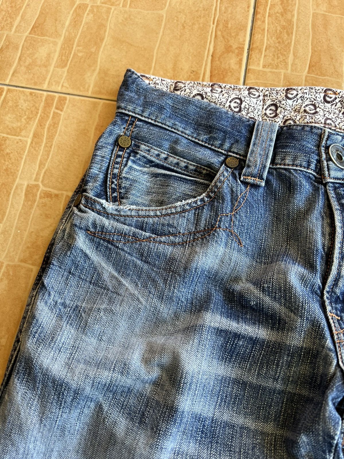 Edwin Vintage Edwin 503 Flare Mud Wash Jean Size US 31 - 15 Thumbnail