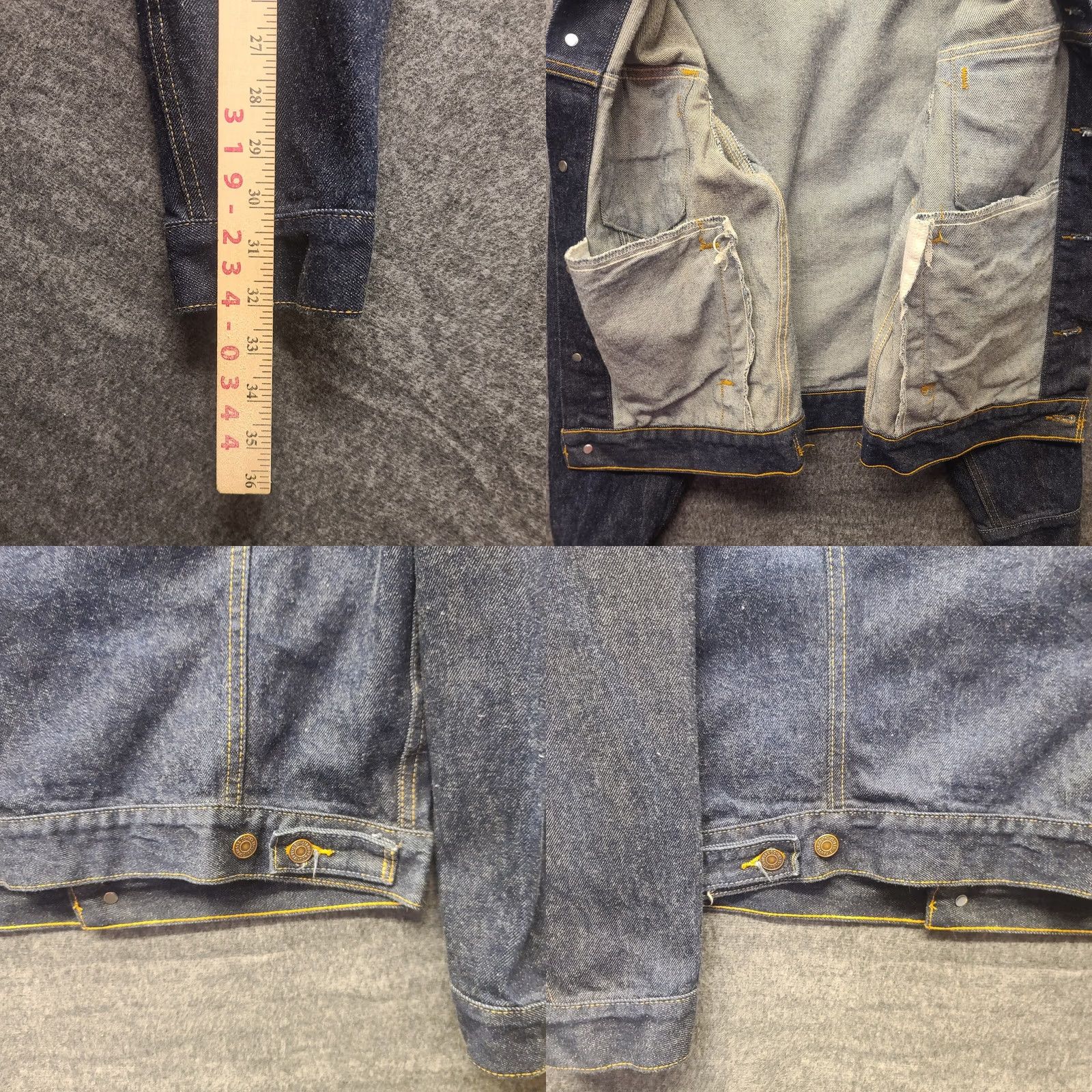 Levi's VINTAGE Levi's Trucker Jacket Womens Small 70516-4806 Denim Blue Long Sleeve Button Cotton 80s 90s Retro Fits Regular Womens Jacket Size S / US 4 / IT 40 - 8 Thumbnail