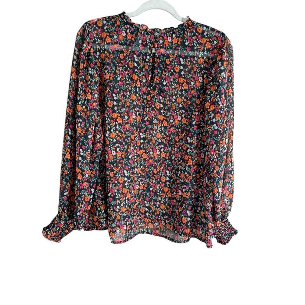 Topshop Top shop size 4 long sleeve multicolor blouse Size S / US 4 / IT 40 - 9 Thumbnail
