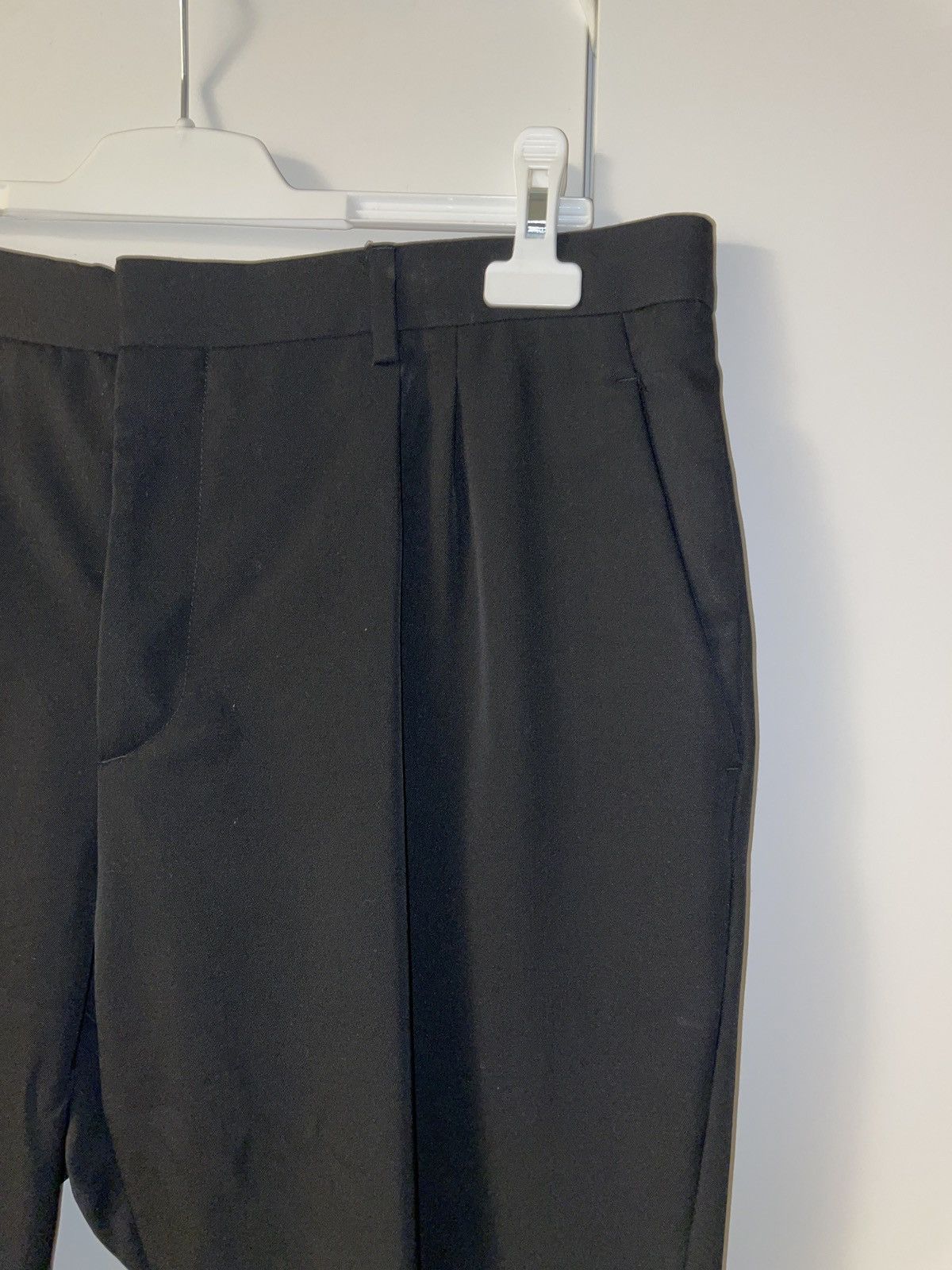 Calvin Klein 205W39NYC × Raf Simons (BNWT) CK205W39NYC Black Wool Pants (Sz 36) Size US 36 / EU 52 - 2 Thumbnail