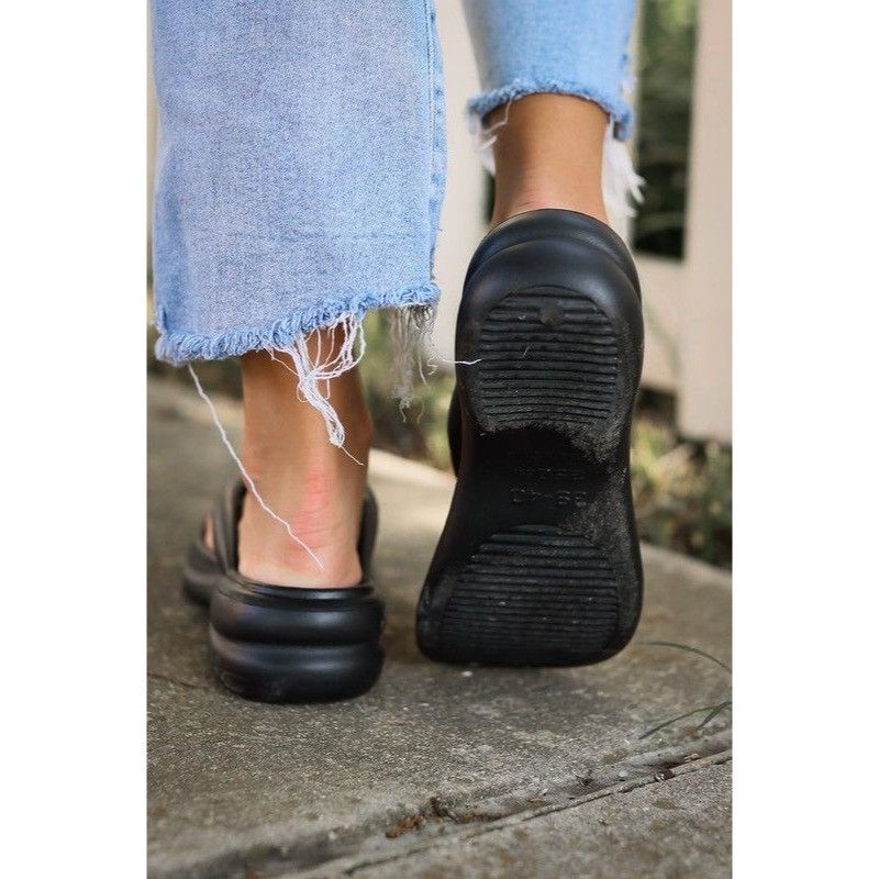 Other Low-Wedge Women's Black Sandals Casual Flat Shoes Flip Flops Size US 8 / IT 38 - 7 Thumbnail
