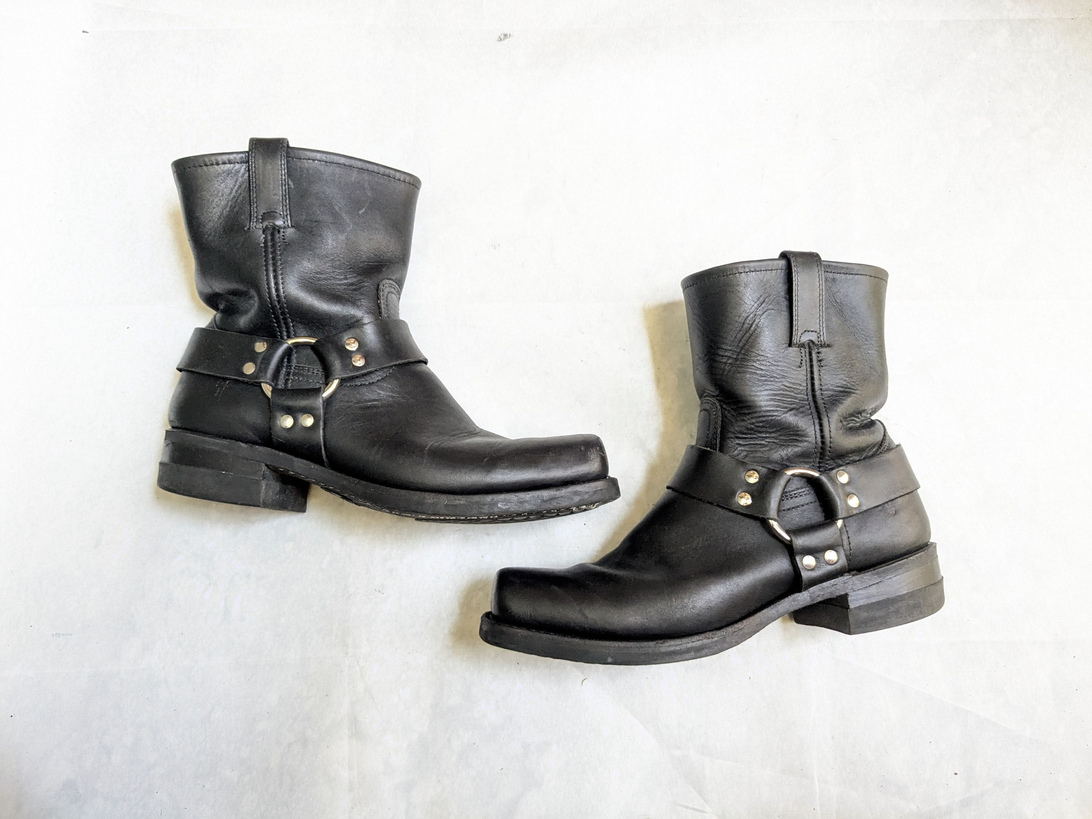 Frye Frye Harness Boots Black 10.5 M Straps Leather Size US 10.5 / EU 43-44 - 1 Thumbnail