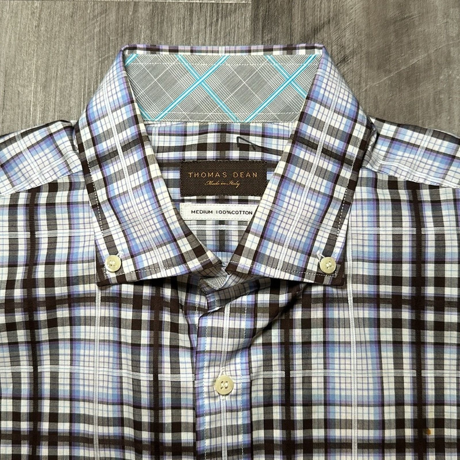 Thomas Dean Thomas Dean Made in Italy Long Sleeve Button Down - Medium Size US M / EU 48-50 / 2 - 5 Thumbnail