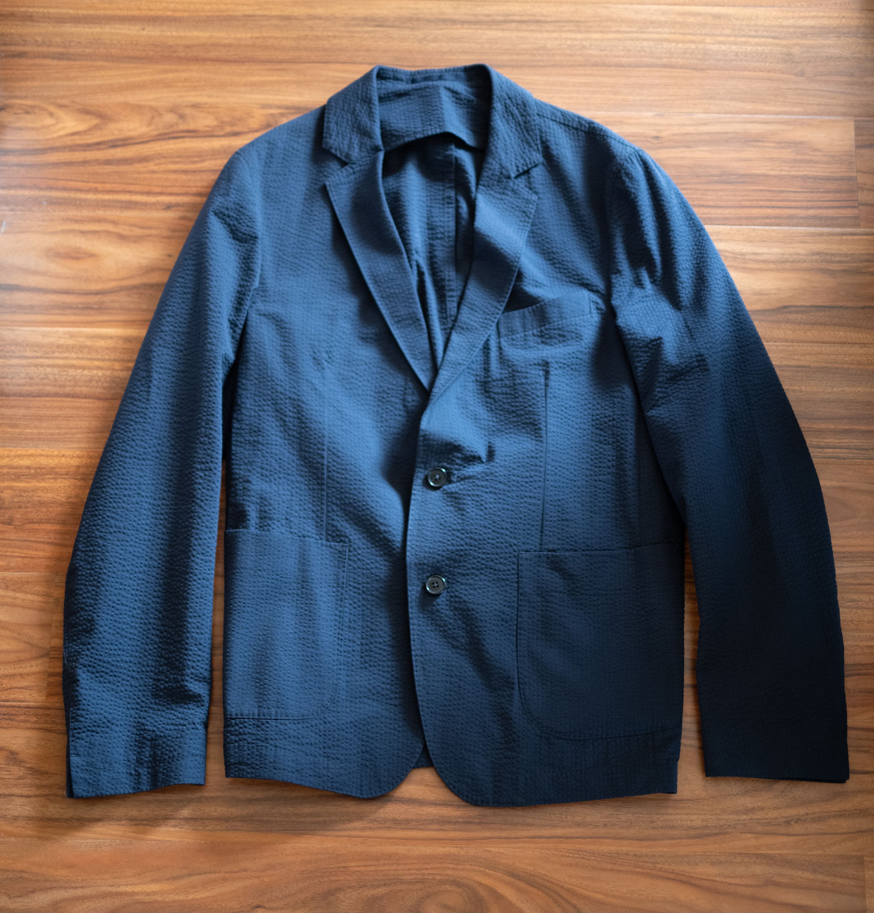 Officine Generale NEW Officine Generale Cotton Seersucker Lightest Jacket 52 Size 42R - 3 Thumbnail