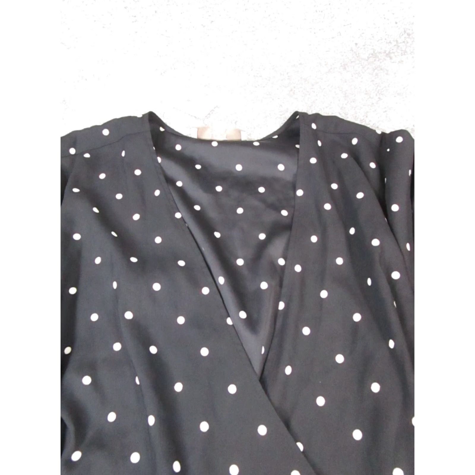 Loft VINTAGE Loft Dress Womens 16 Plus Black White Wrap New Size XXL / US 16-18 / IT 52-54 - 2 Thumbnail