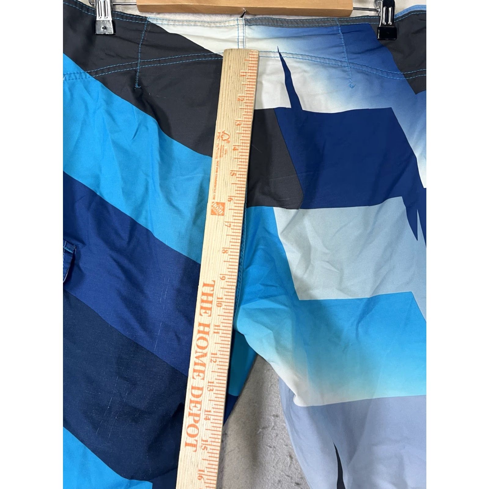 Fox Racing Fox Board Shorts Men's 33 Blue Colorblock Logo Quick Dry Breathable Drawstring Surfing Recreational Polyester Regular Men China Damen? Size US 33 - 7 Thumbnail