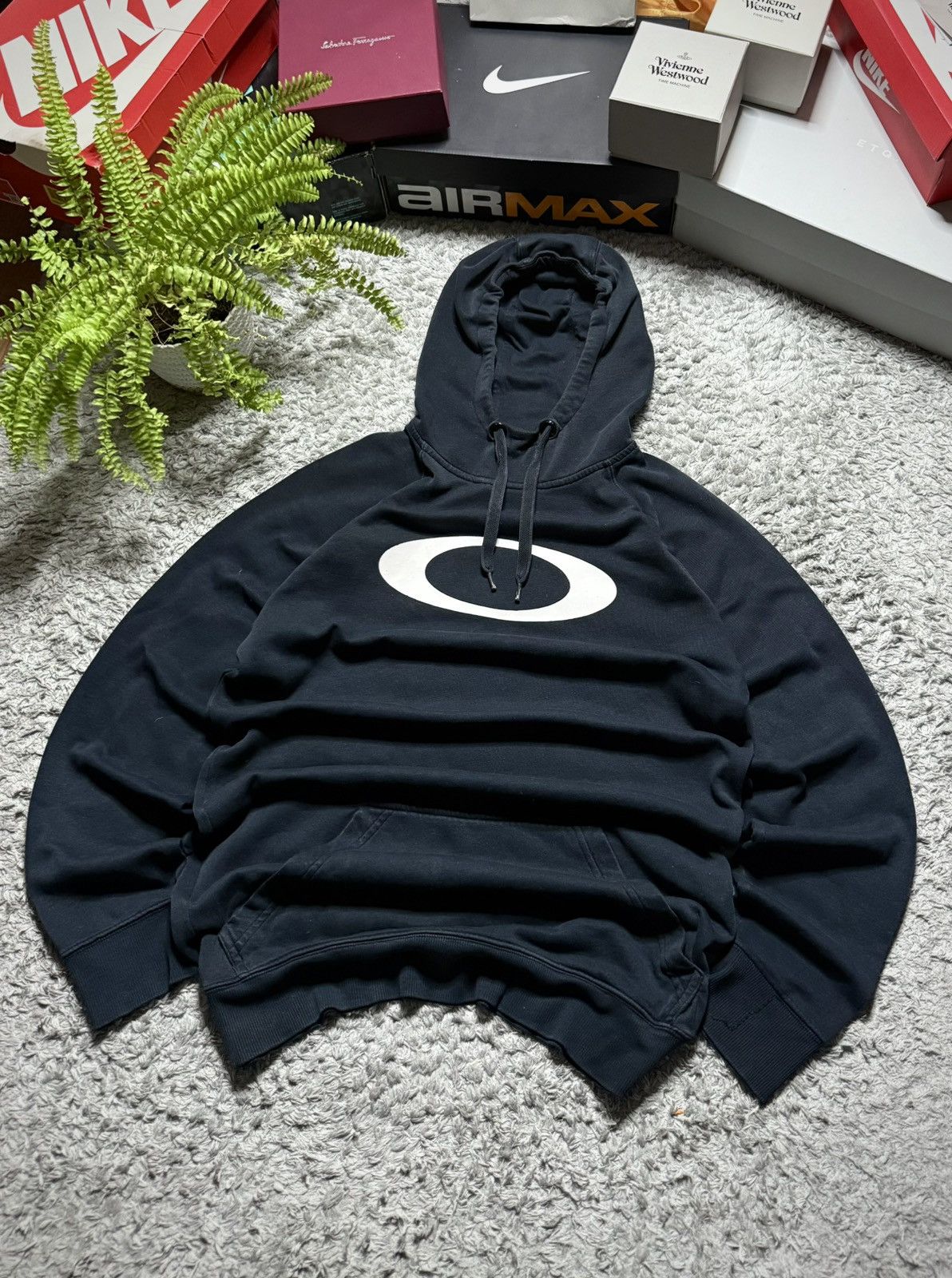 Oakley Oakley Hoodie Rare Big Logo Vintage 00s Streetwear Size US M / EU 48-50 / 2 - 2 Thumbnail