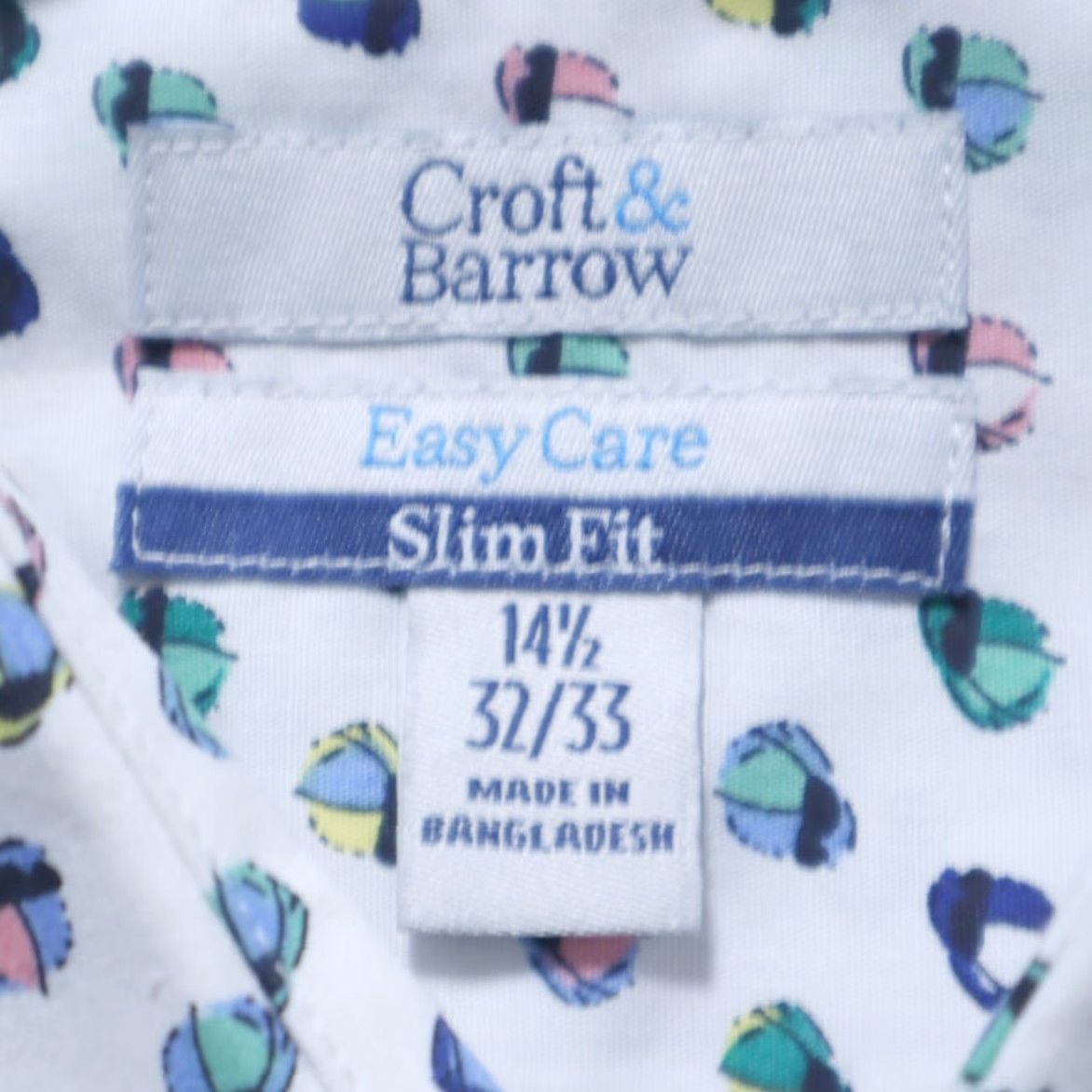Croft & Barrow Croft & Barrow Derby Jockey Helmet All Over Print Button Up Shirt White Men's S Size US S / EU 44-46 / 1 - 5 Thumbnail