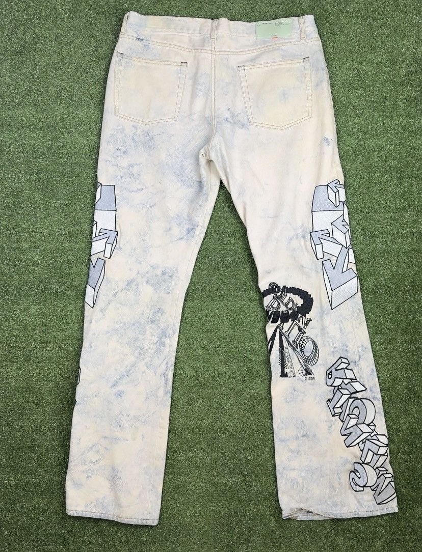 Off White Ev Bravado Rare Unreleased Denim Jeans 36x35