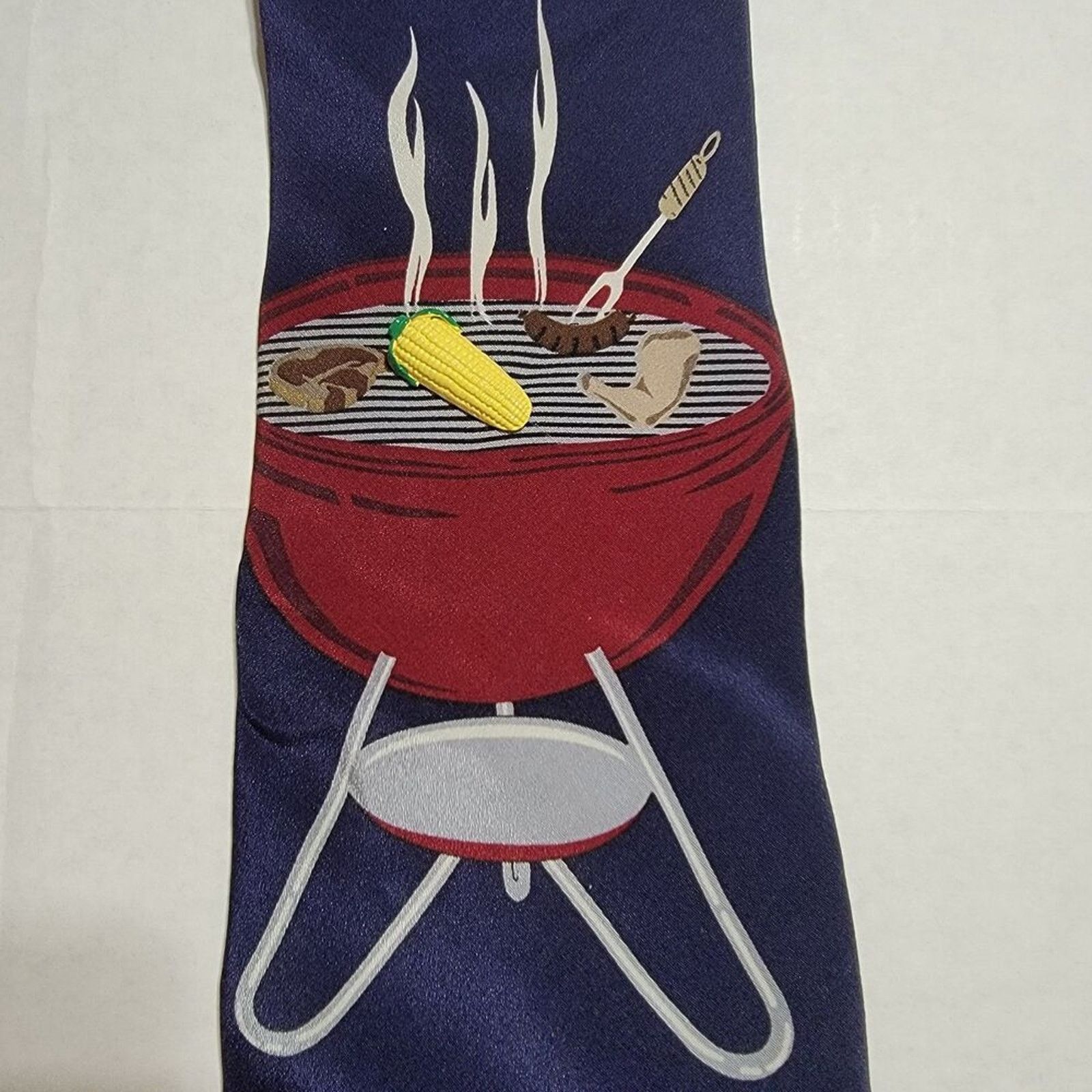 Other Vicky Davis NY Tie "Come And Get It" w/ Corn Pin Dark Navy Size ONE SIZE - 1 Thumbnail