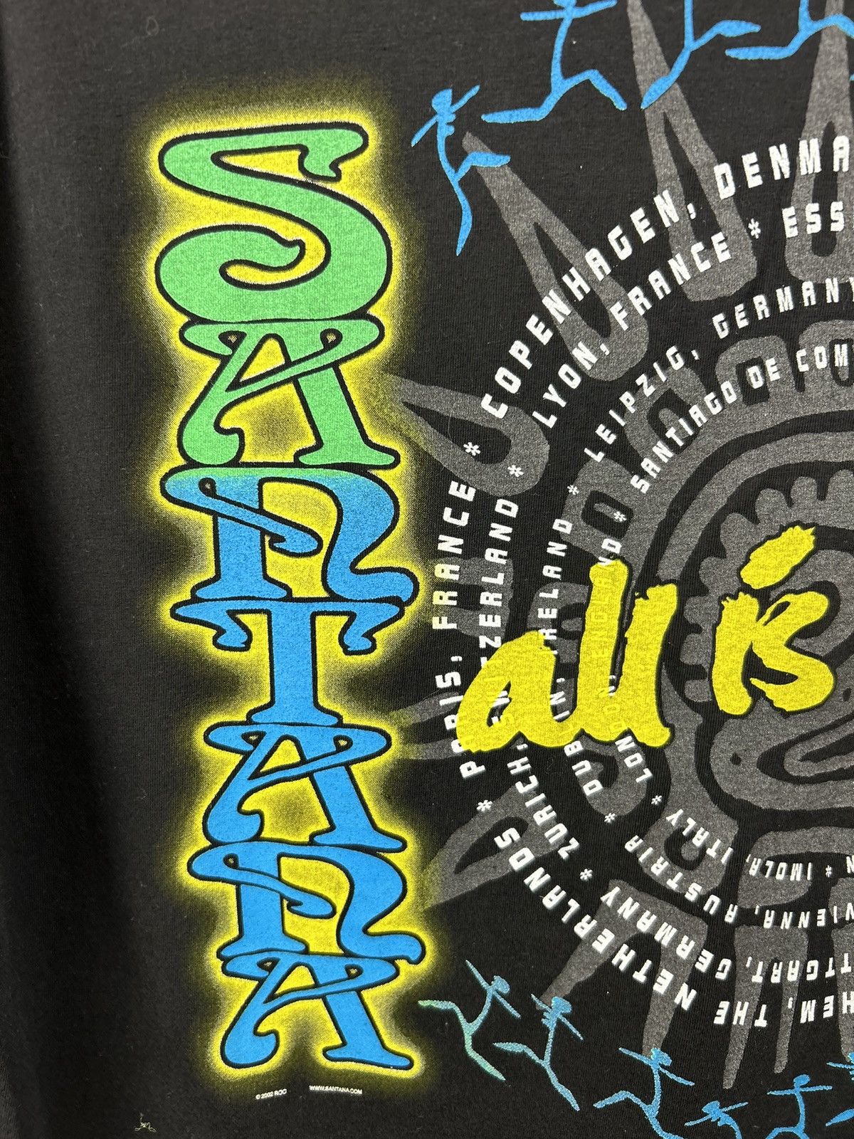 Vintage Vintage 2002 Carlos Santana All Is One Tour T-shirt Size US XL / EU 56 / 4 - 14 Thumbnail