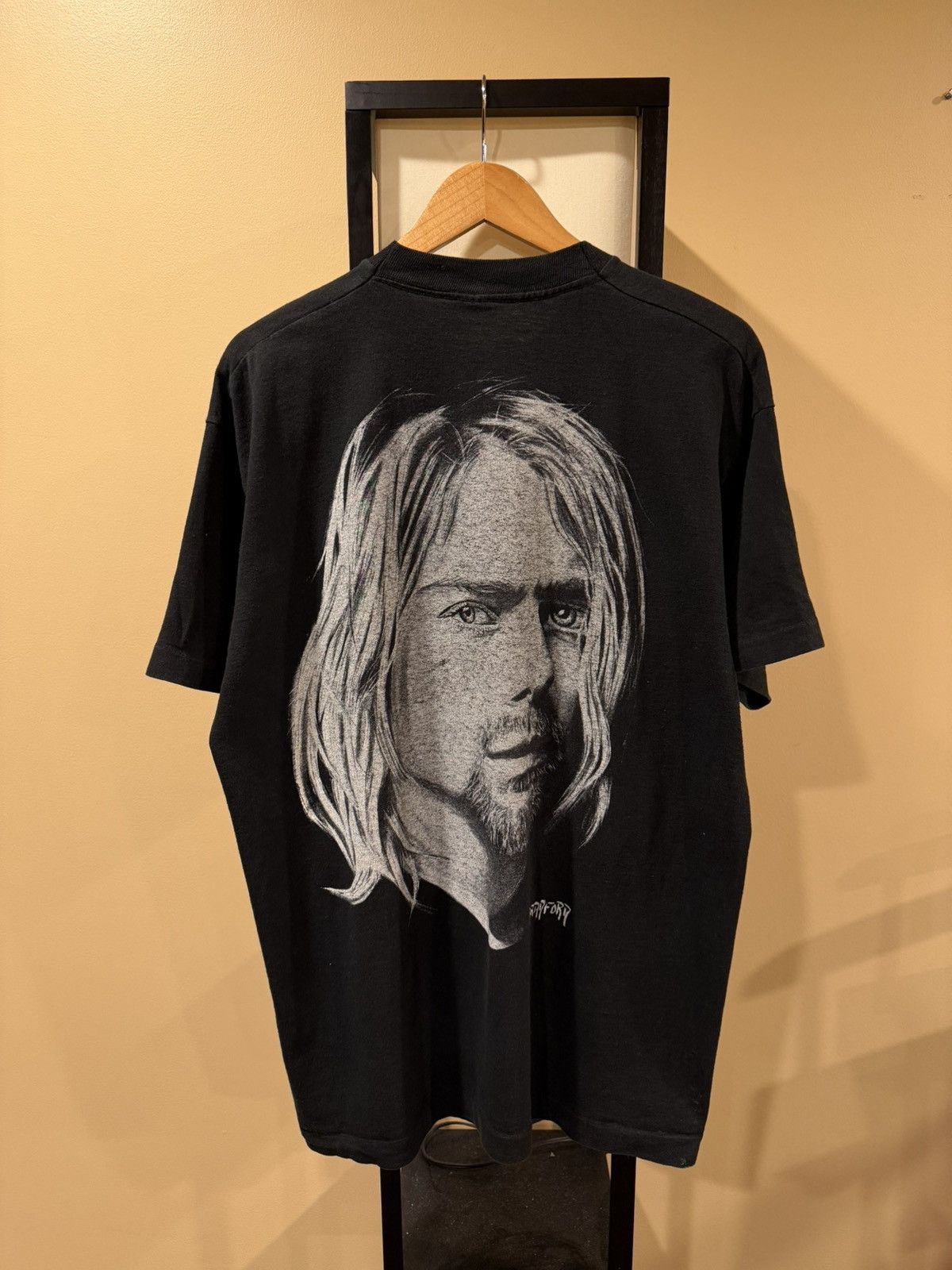 Vintage Vintage Kurt Cobain Nirvana Memorial Big Face / Patches Tee Size US XL / EU 56 / 4 - 3 Thumbnail