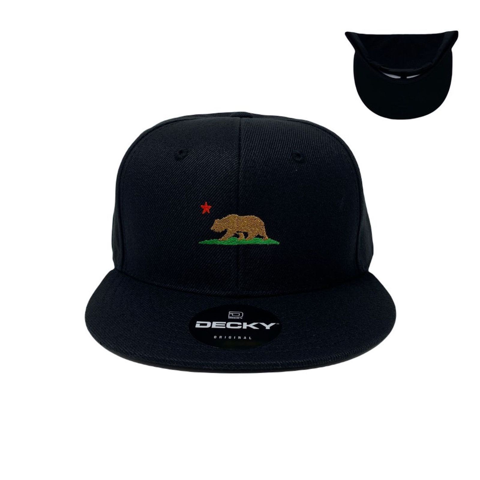 Other California Republic Bear Snapback Hat All Black Size ONE SIZE - 1 Thumbnail