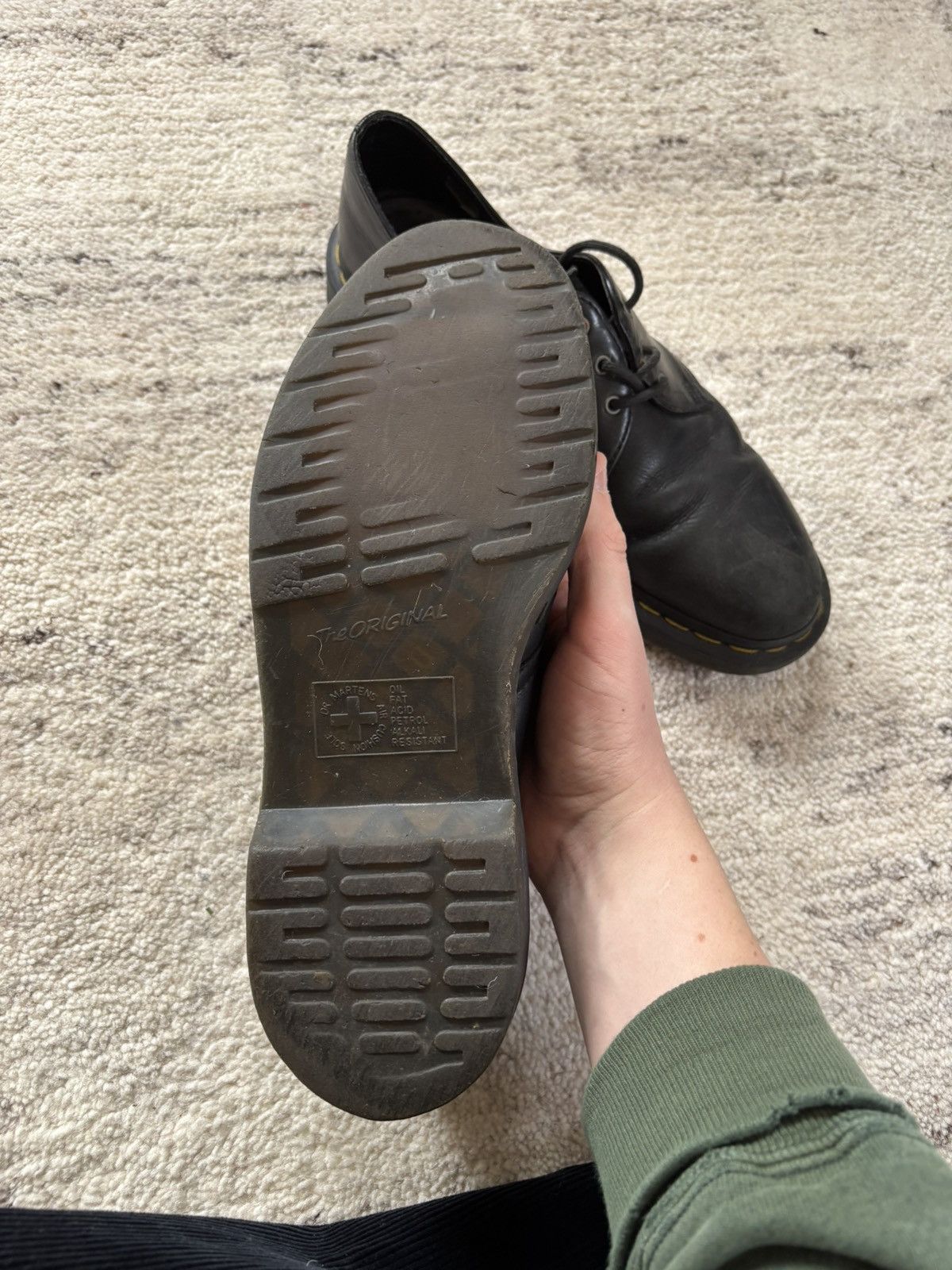 Dr. Martens 3-Eye Leather Shoes Made in England (Black) Size US 9 / EU 42 - 3 Thumbnail