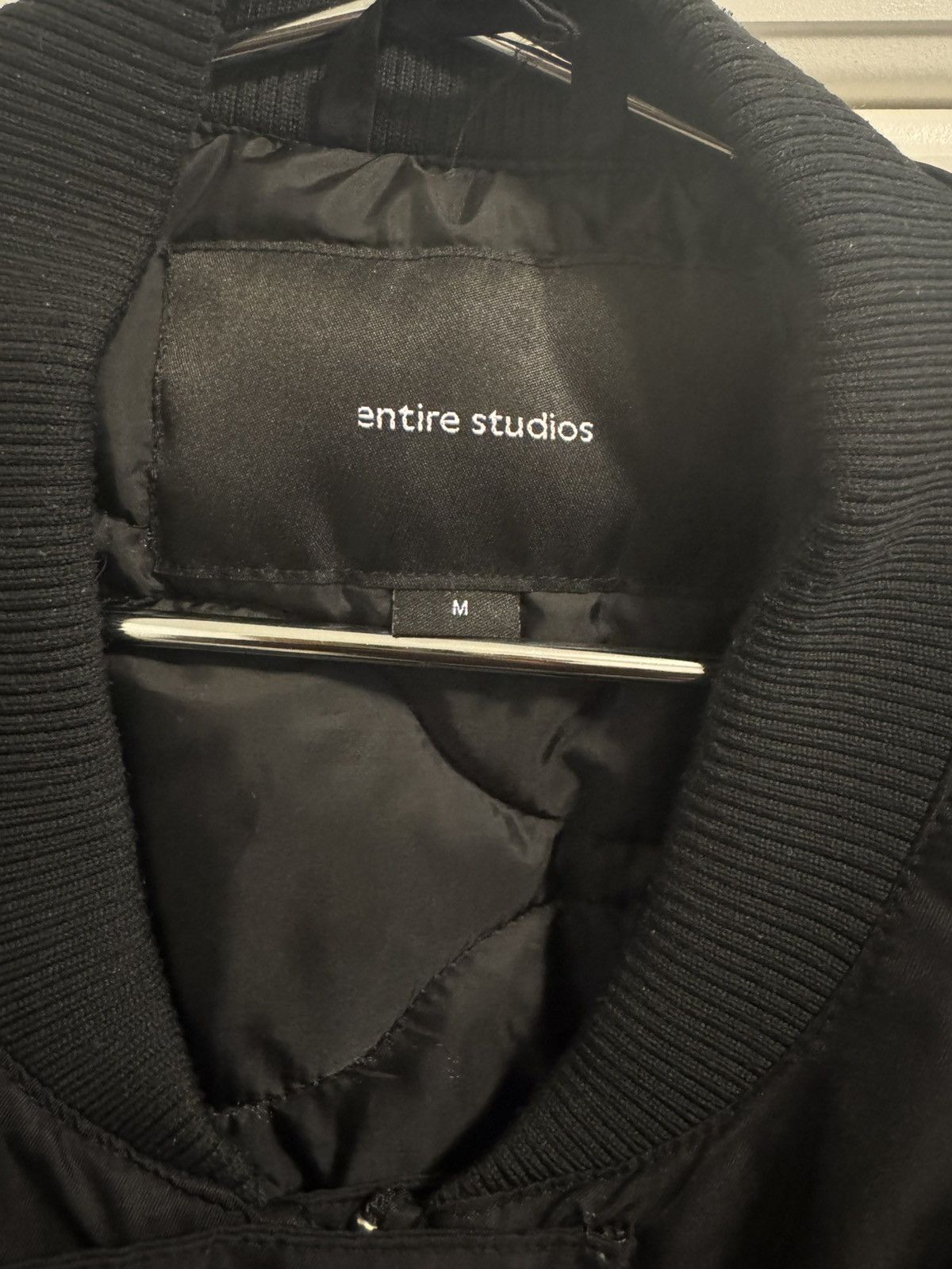 Entire Studios Entire Studios A-2 Bomber Jacket in Black Size US M / EU 48-50 / 2 - 4 Thumbnail