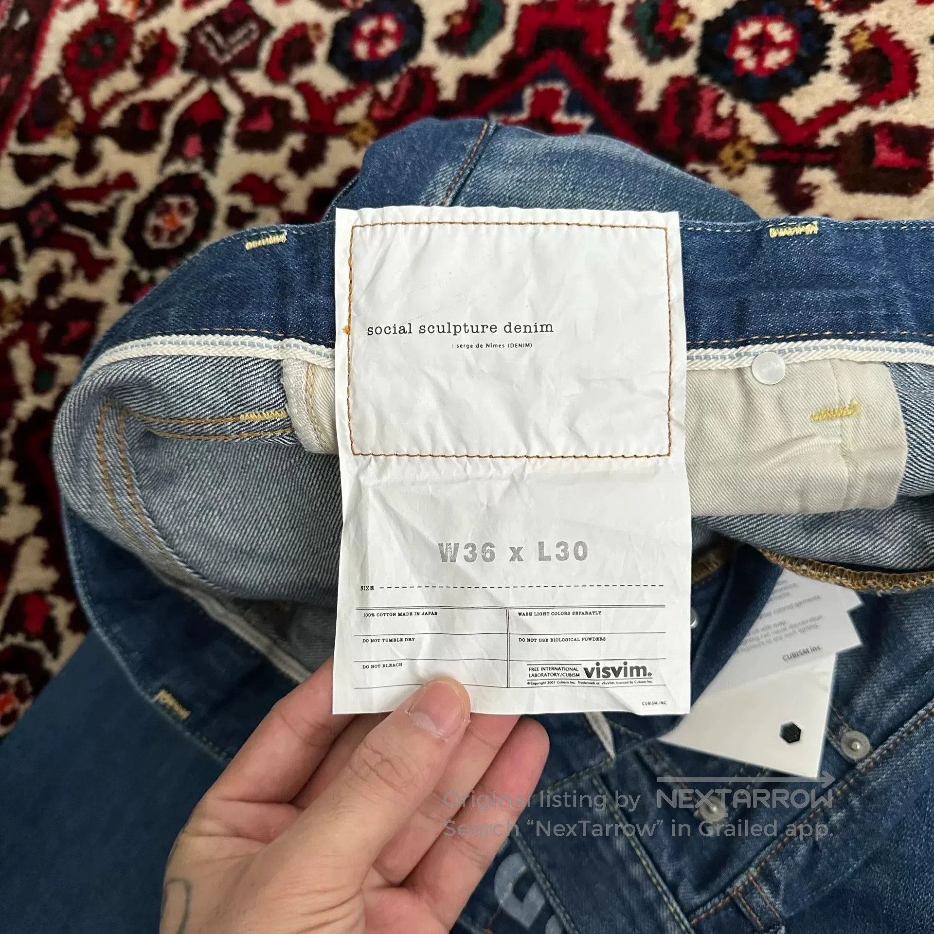 Visvim visvim wide wash denim pants w36l30. Size US 36 / EU 52 - 7 Thumbnail