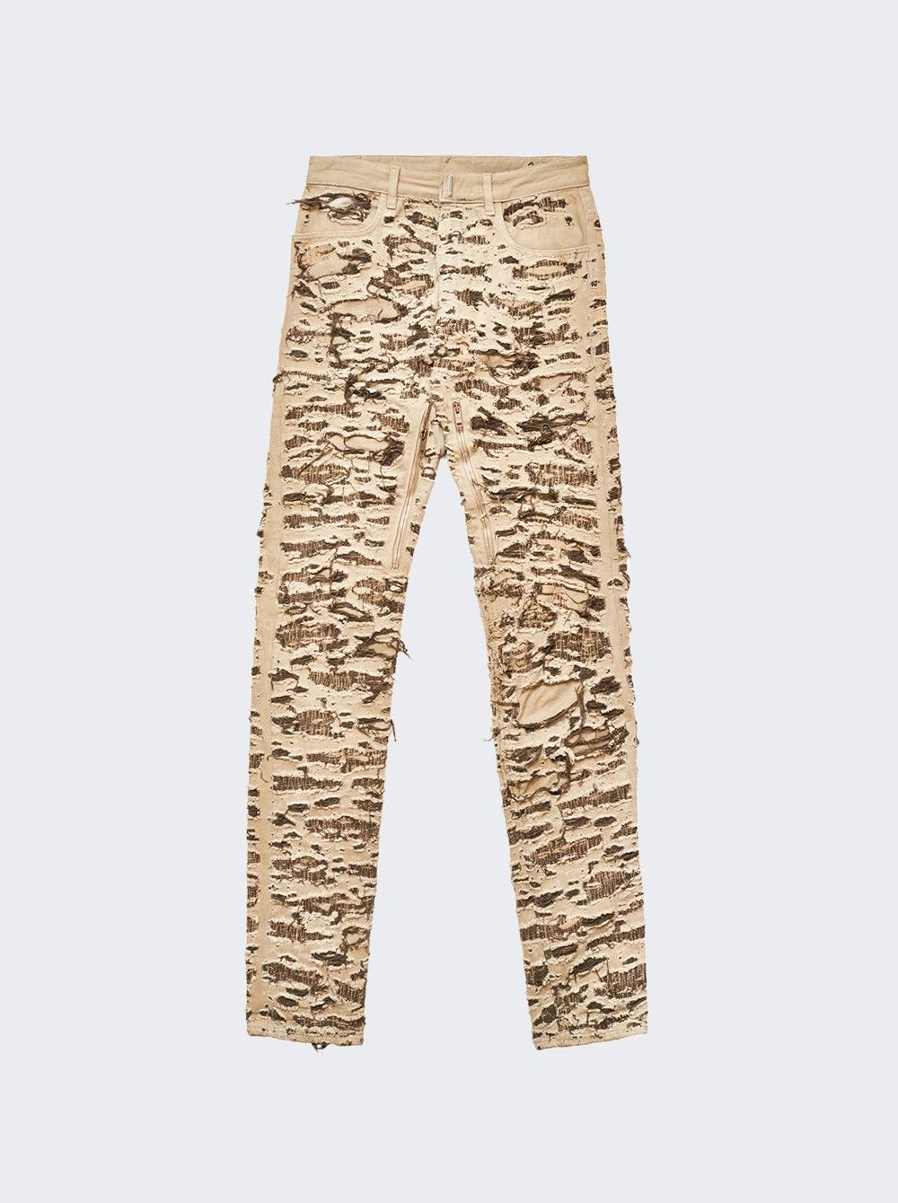 Givenchy o1mle0426 Zipped Slim Fit Denim Trousers in Brown Size US 30 / EU 46 - 1 Thumbnail