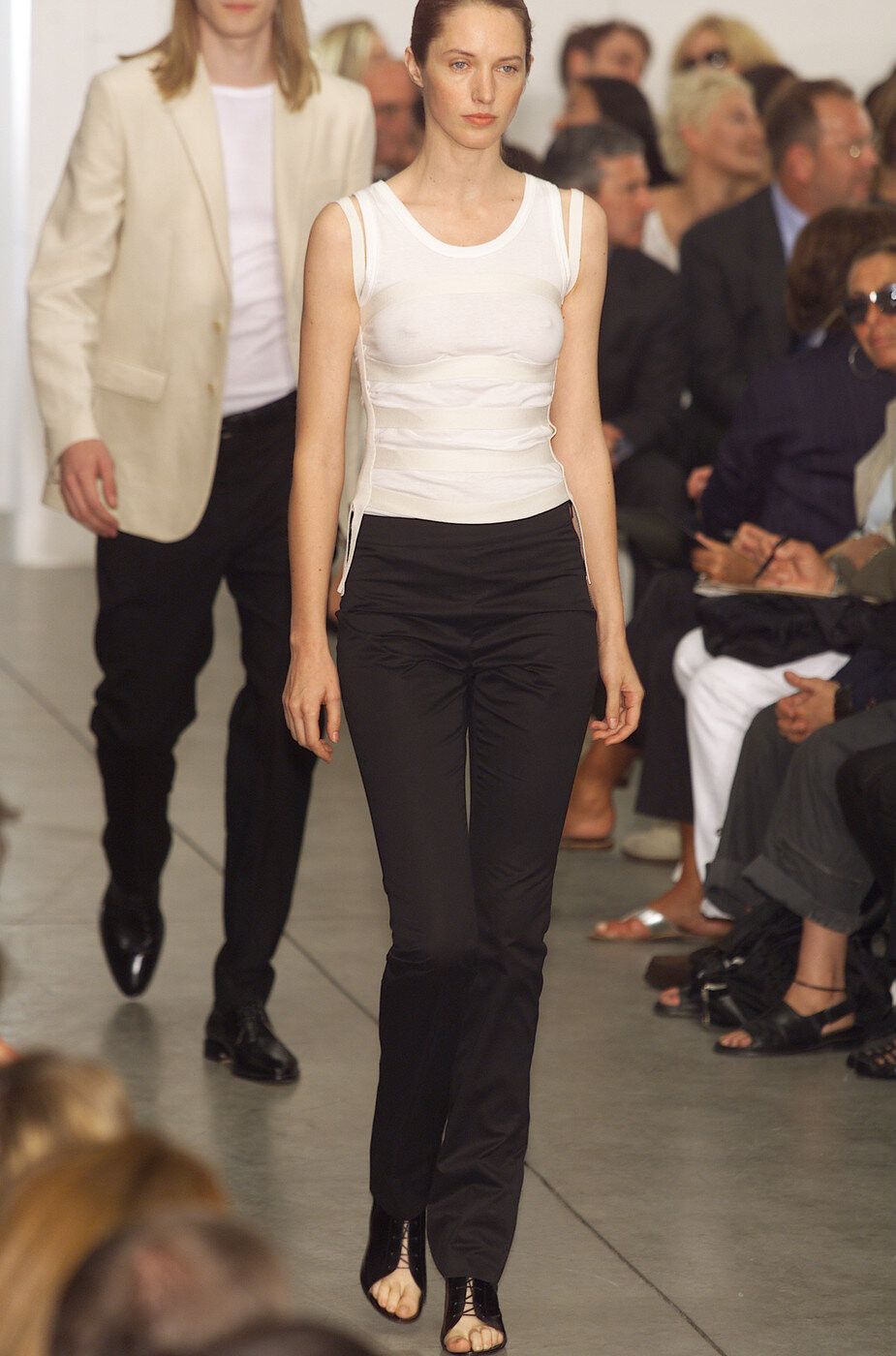 Helmut Lang Helmut Lang archival 90s cotton sateen tailored pants 30" Size 30" / US 8 / IT 44 - 9 Thumbnail