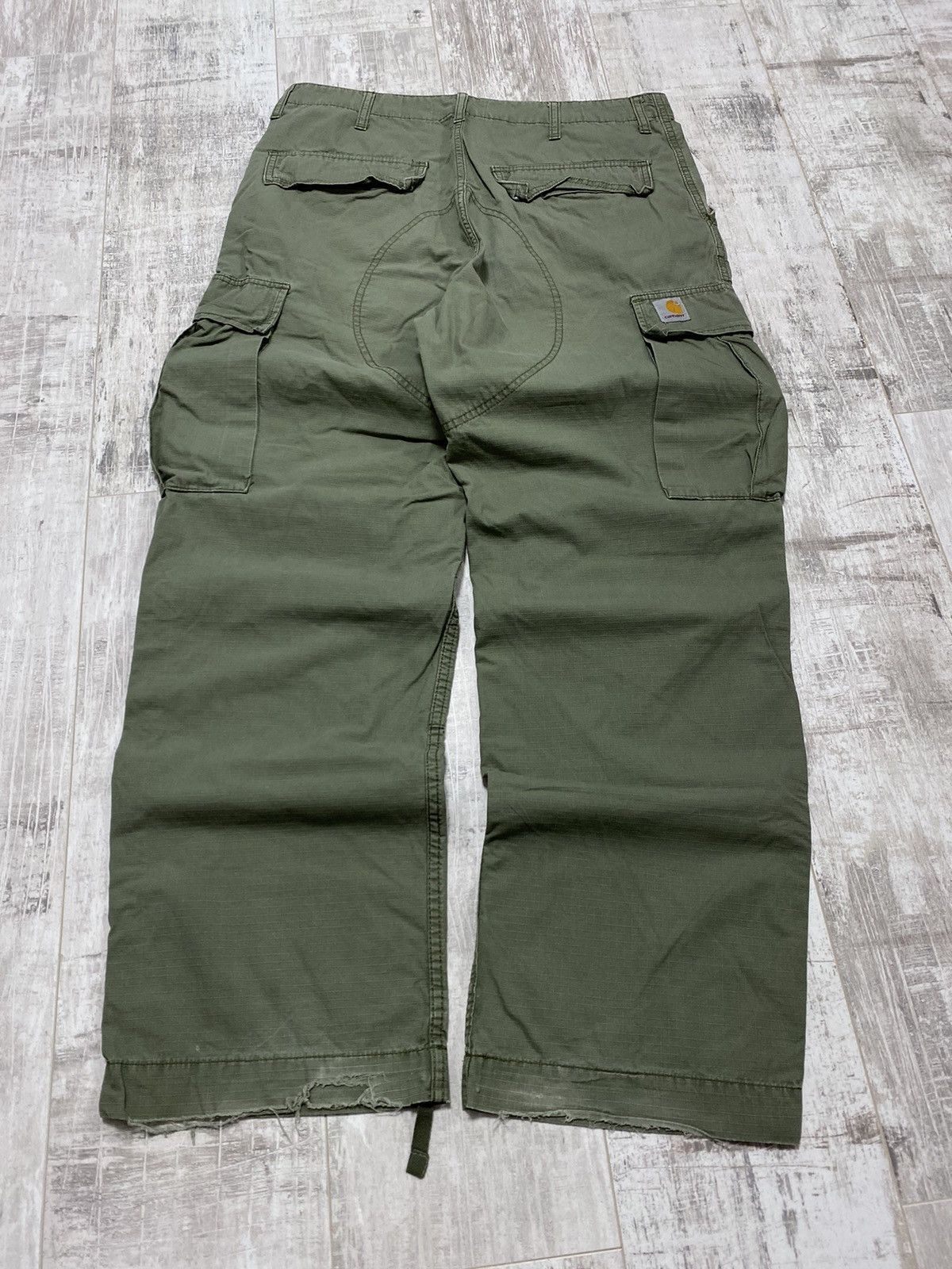 👀VINTAGE CARHARTT WIP 90S CARGO WORK PANTS BAGGY