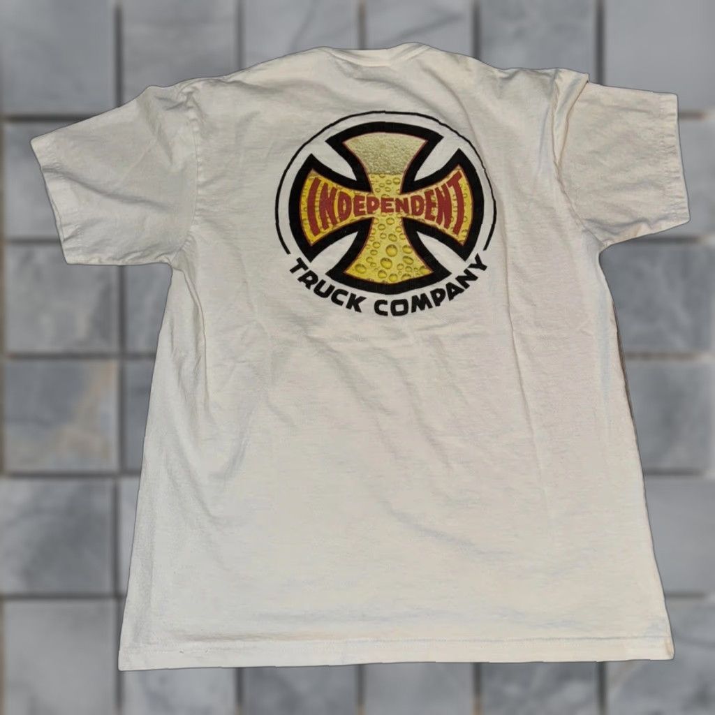 Vintage VINTAGE Independent Trucks T-Shirt Shirt White Small Logo Tee 90s Y2K Mens Boys Size US S / EU 44-46 / 1 - 1 Thumbnail
