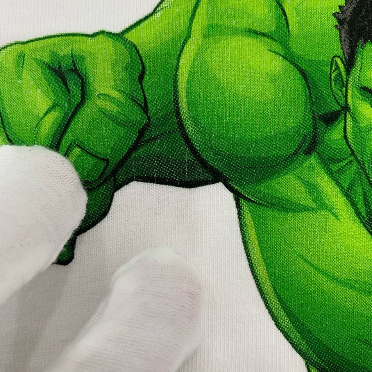 Balenciaga Balenciaga X Marvel Hulk Collab White Cotton T-Shirt Green H Size US S / EU 44-46 / 1 - 3 Thumbnail
