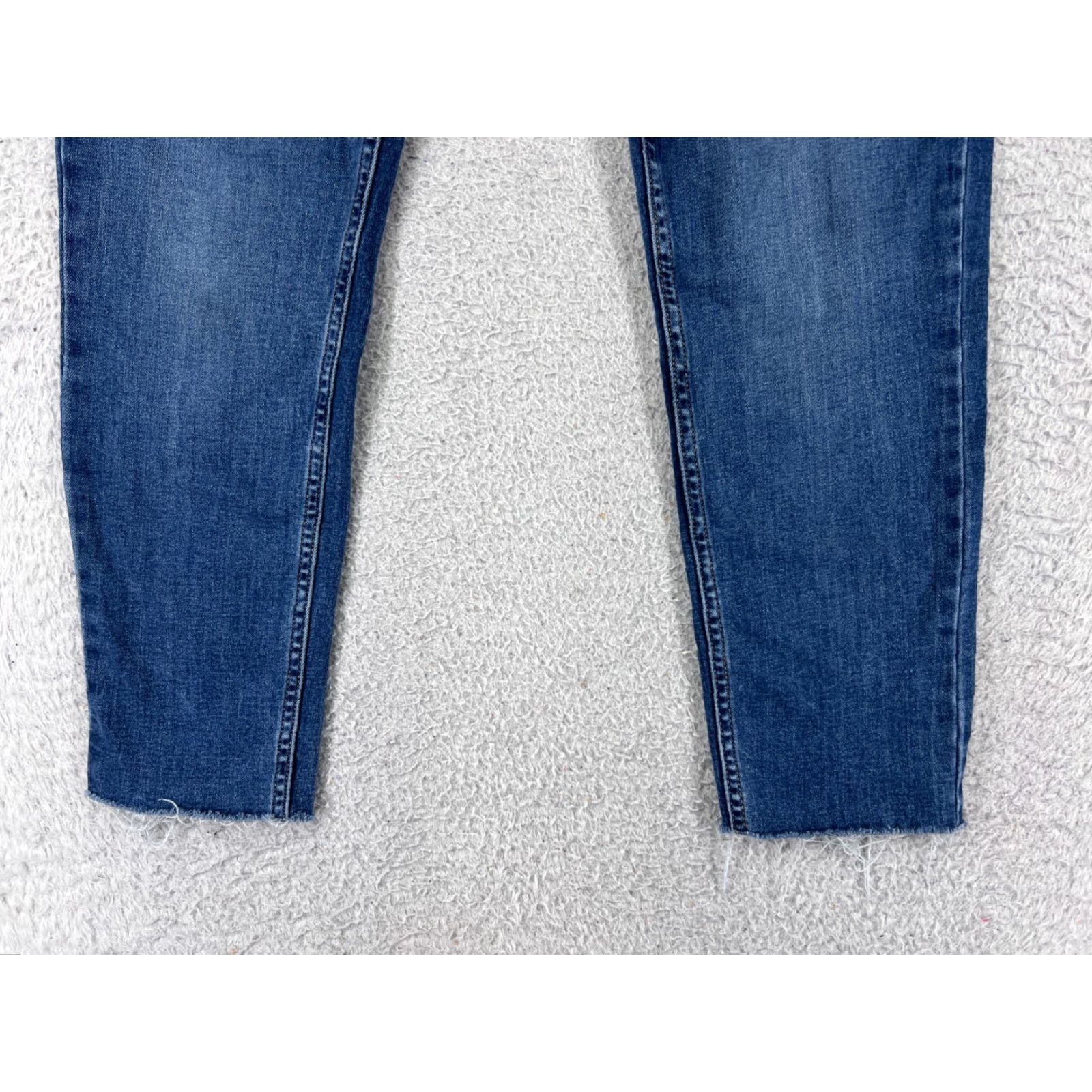 Lucky Brand Lucky Brand Women's Skinny Jeans 8 Blue Denim Cotton Blend Low Rise Stretch Pockets 25 Inseam Size 30" / US 8 / IT 44 - 2 Thumbnail