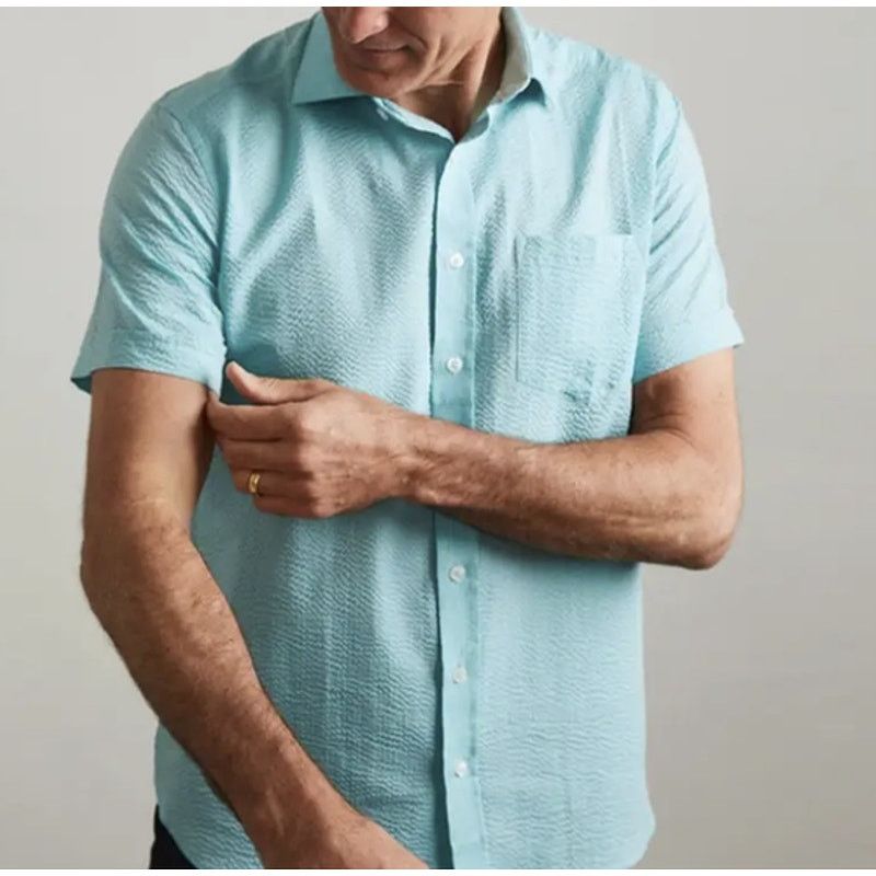 Other Buckle Level Ten Turquoise Short Sleeve Button Shirt Medium Size US M / EU 48-50 / 2 - 1 Thumbnail